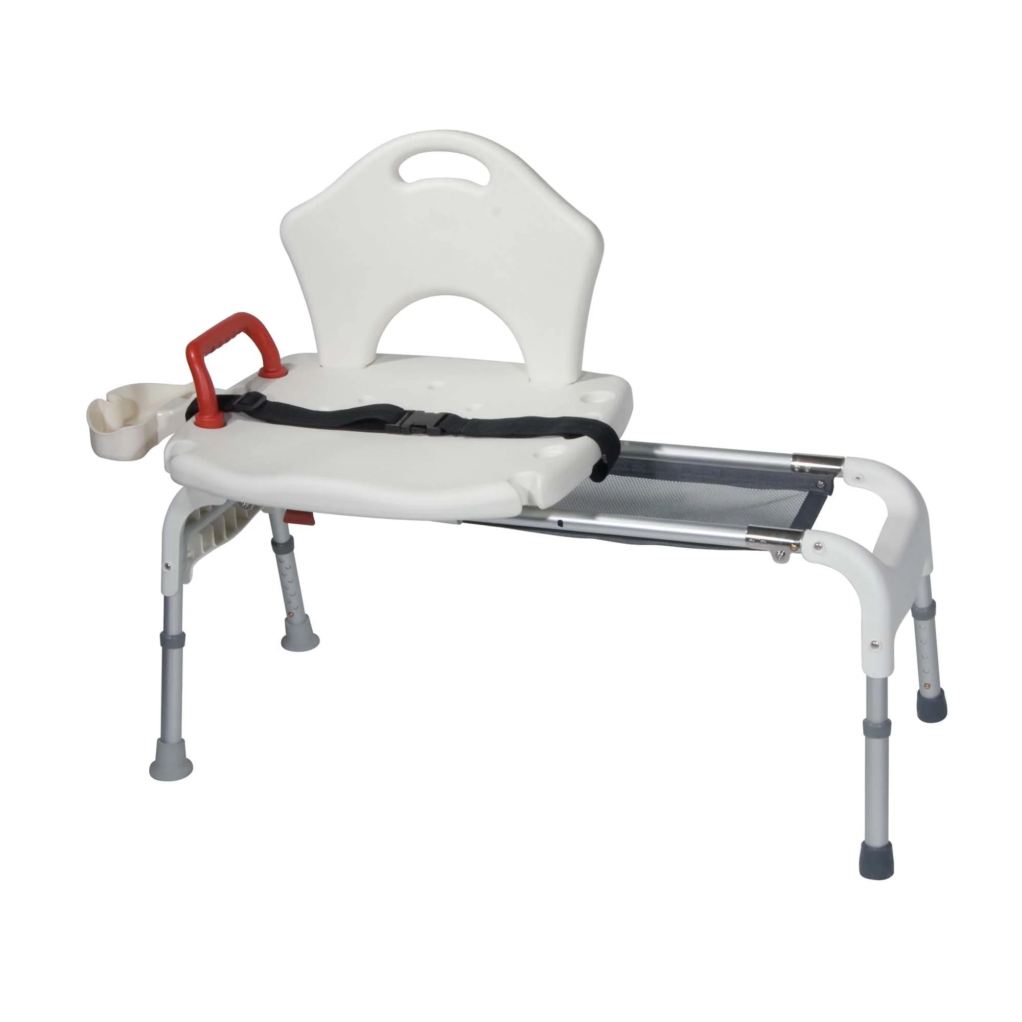 Drive DeVilbiss Healthcare drive Aluminum Bath Transfer Bench, 21 – 25 Inch Seat Height - Image 2