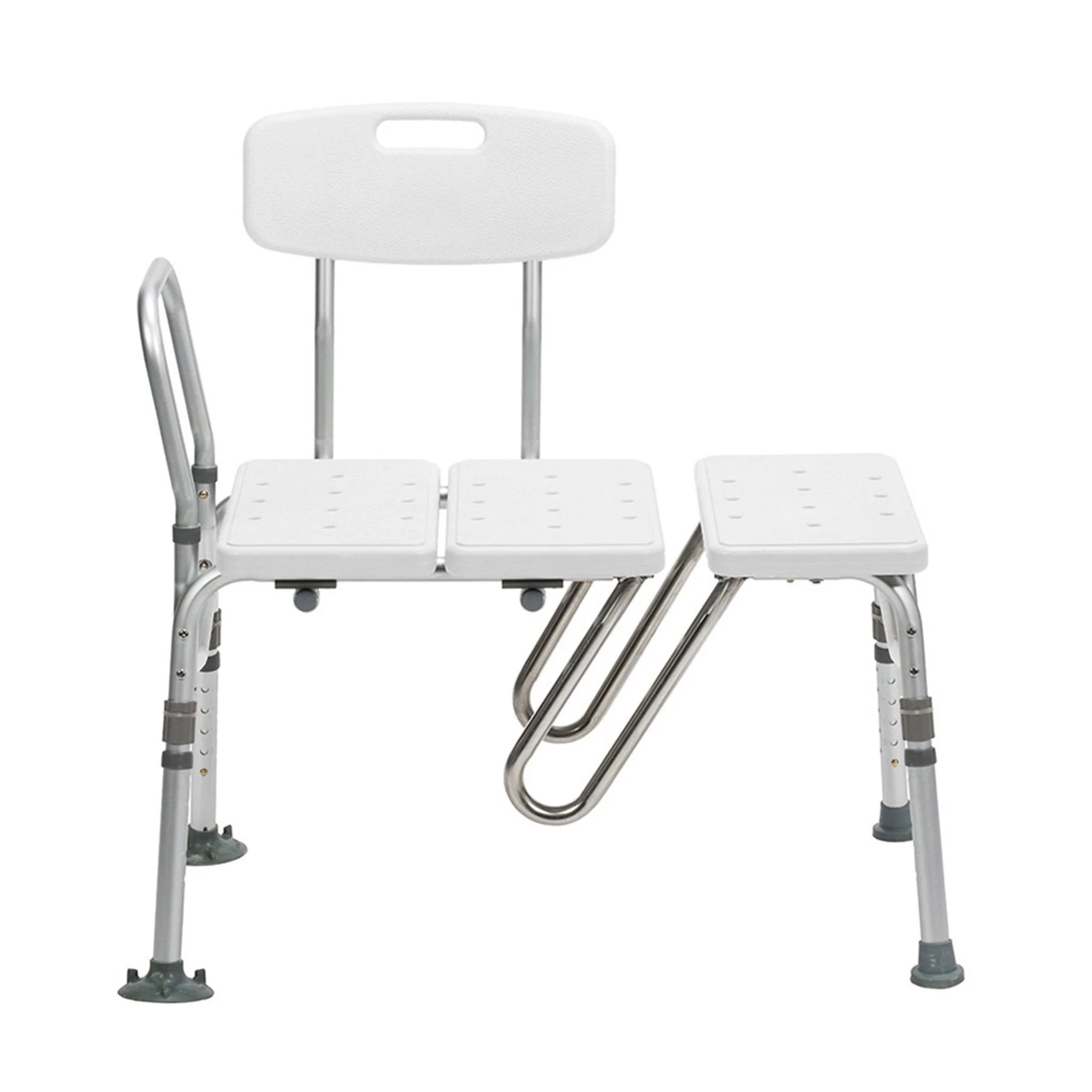 Drive DeVilbiss Healthcare Splash Defense Knocked Down Bath Transfer Bench, 17½ – 22½ Seat Height - Image 3