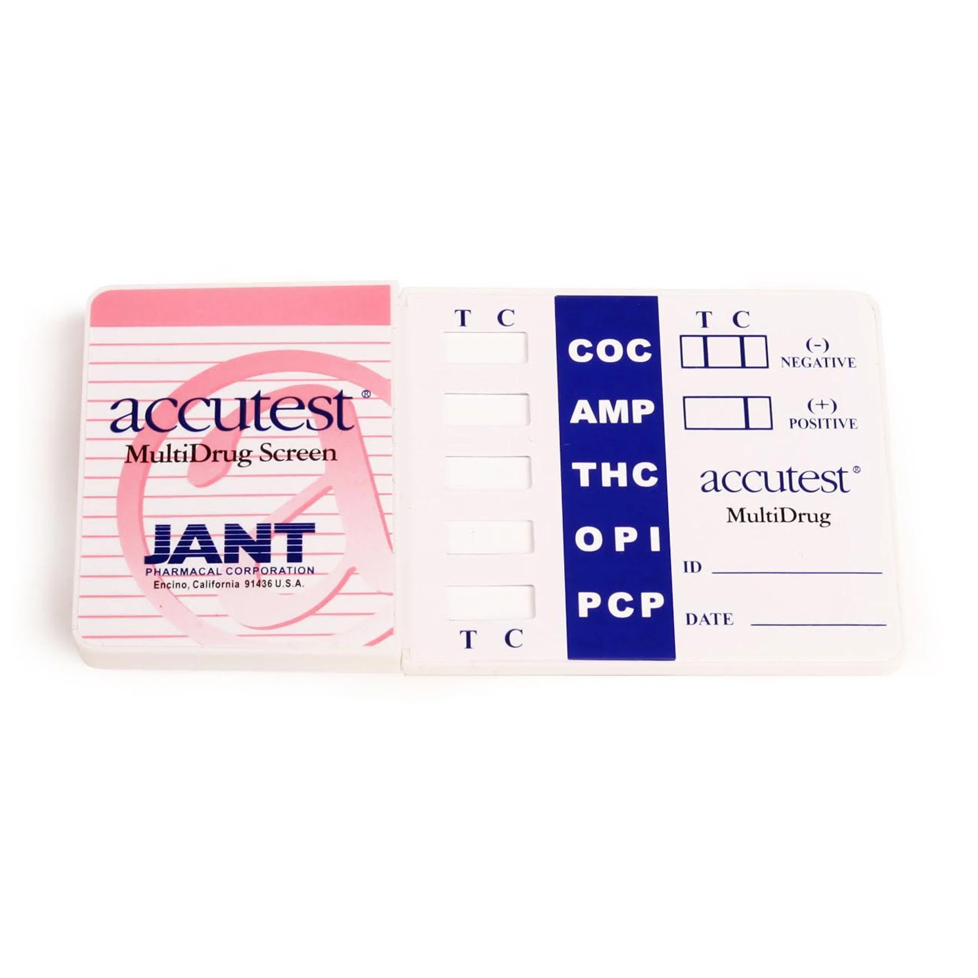 Jant Pharmacal Corp Accutest 5-Drug Panel Drugs of Abuse Test (25/BX)