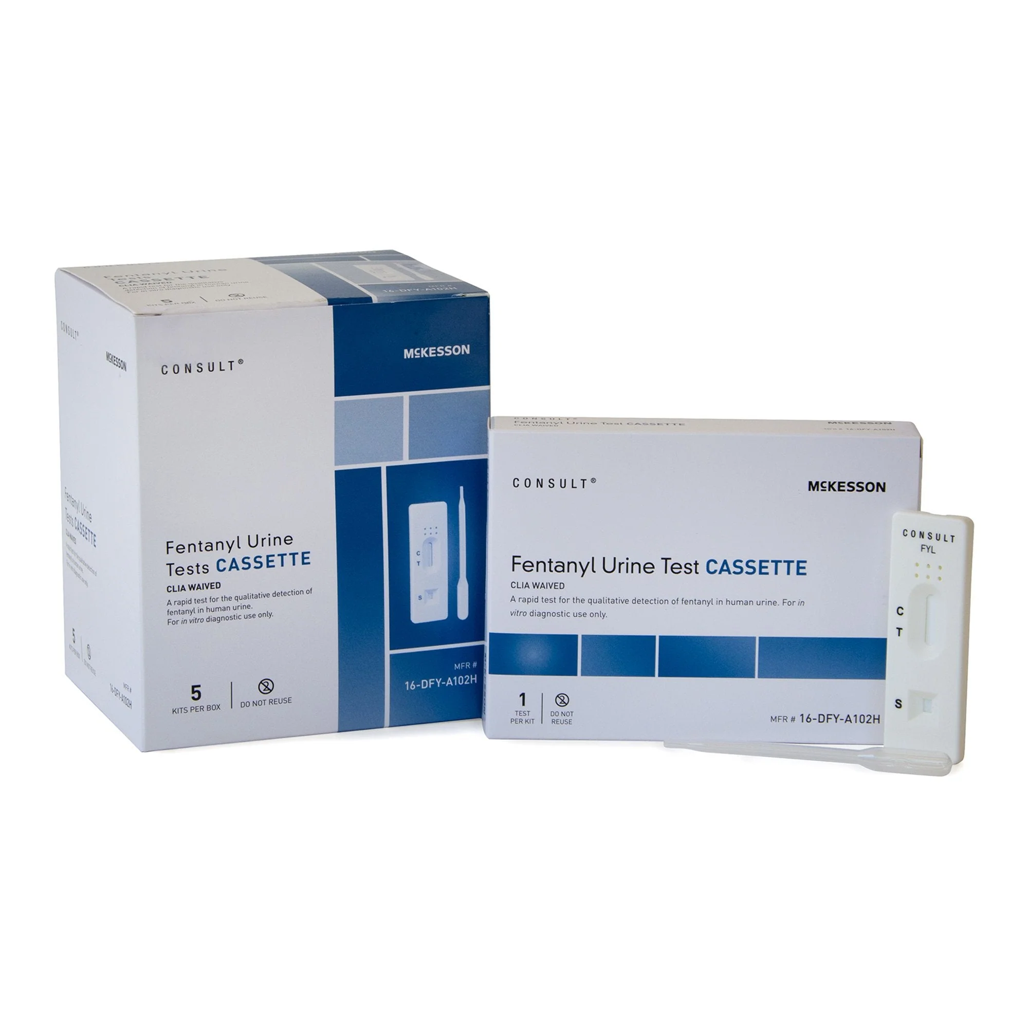 McKesson Brand McKesson Consult Over-the-Counter Test Kit for At-Home Use, Fentanyl (64/CS)