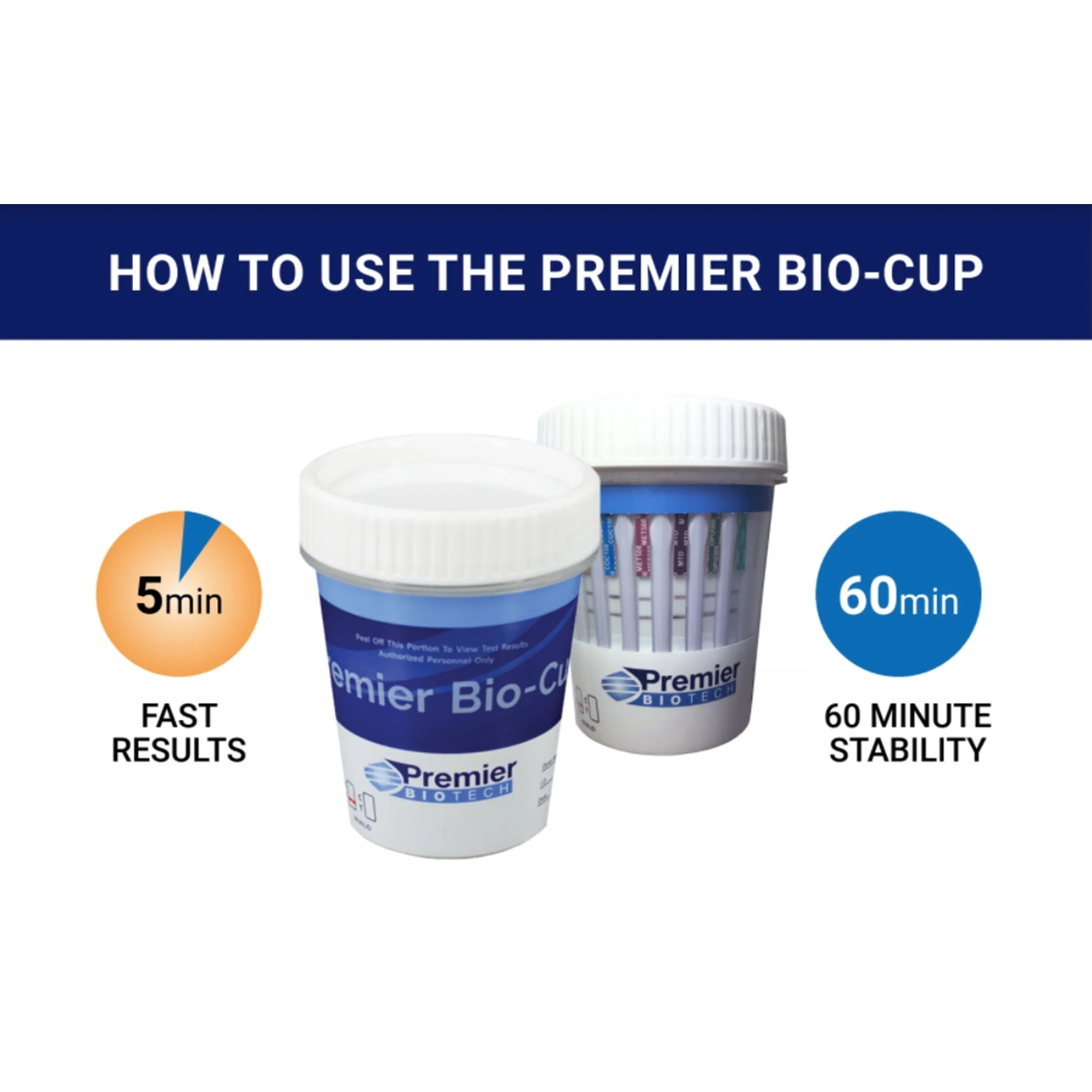 Premier Biotech Premier Bio-Cup 12-Drug Panel Drugs of Abuse Test (5/BX) - Image 5