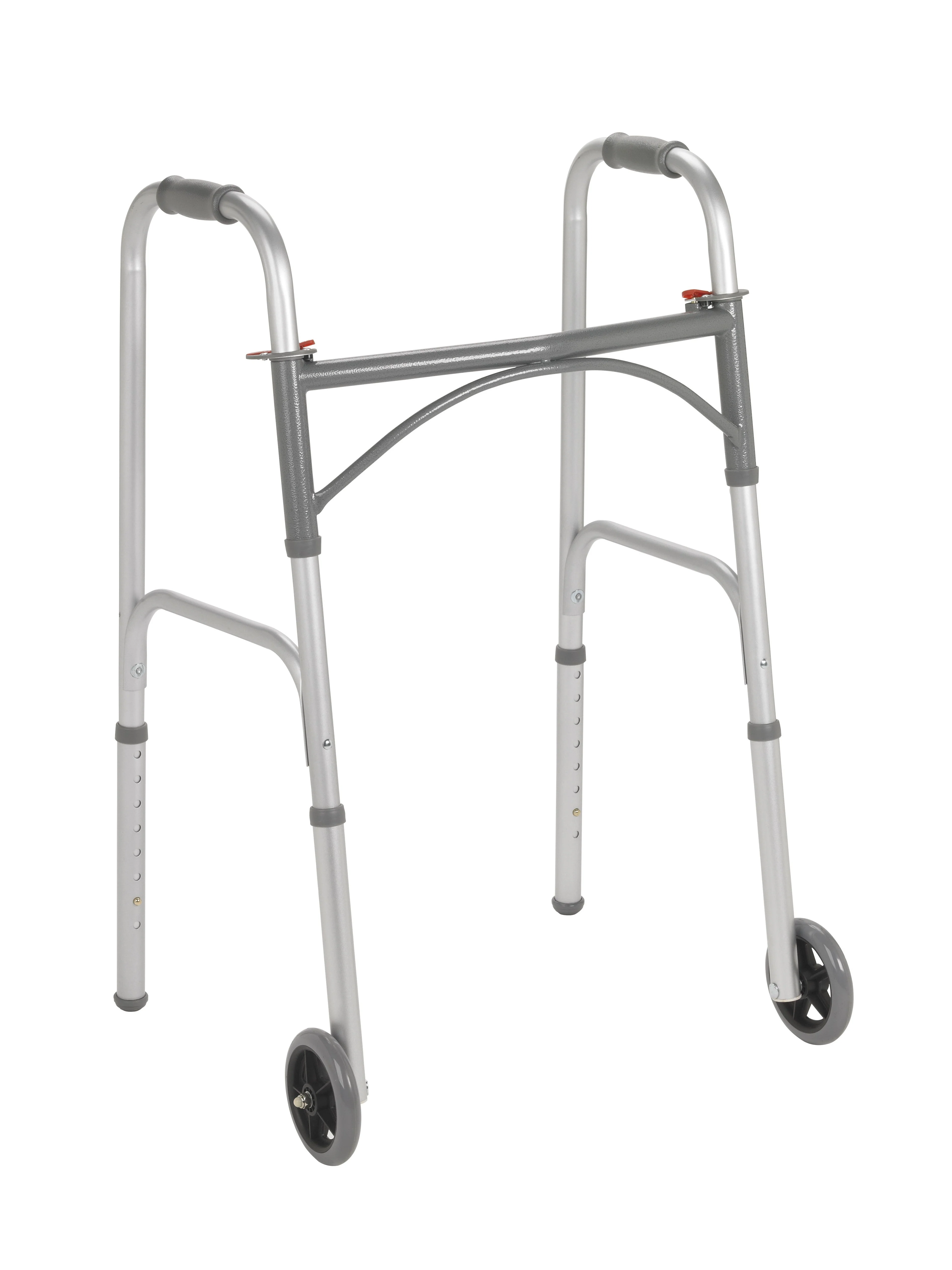 Drive DeVilbiss Healthcare drive Steel Folding Walker, 25 – 32 Inch Height (4/CS)