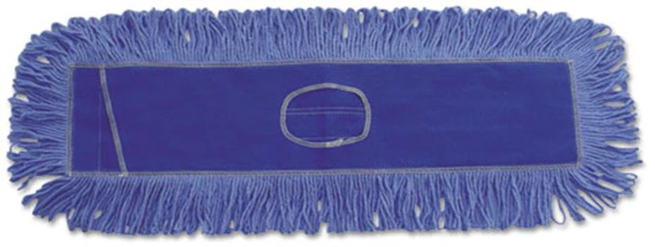 Essendant Co/United Stationers Dust Mop Pad Boardwalk Looped-end Blue Cotton / Synthetic Fiber Reusable