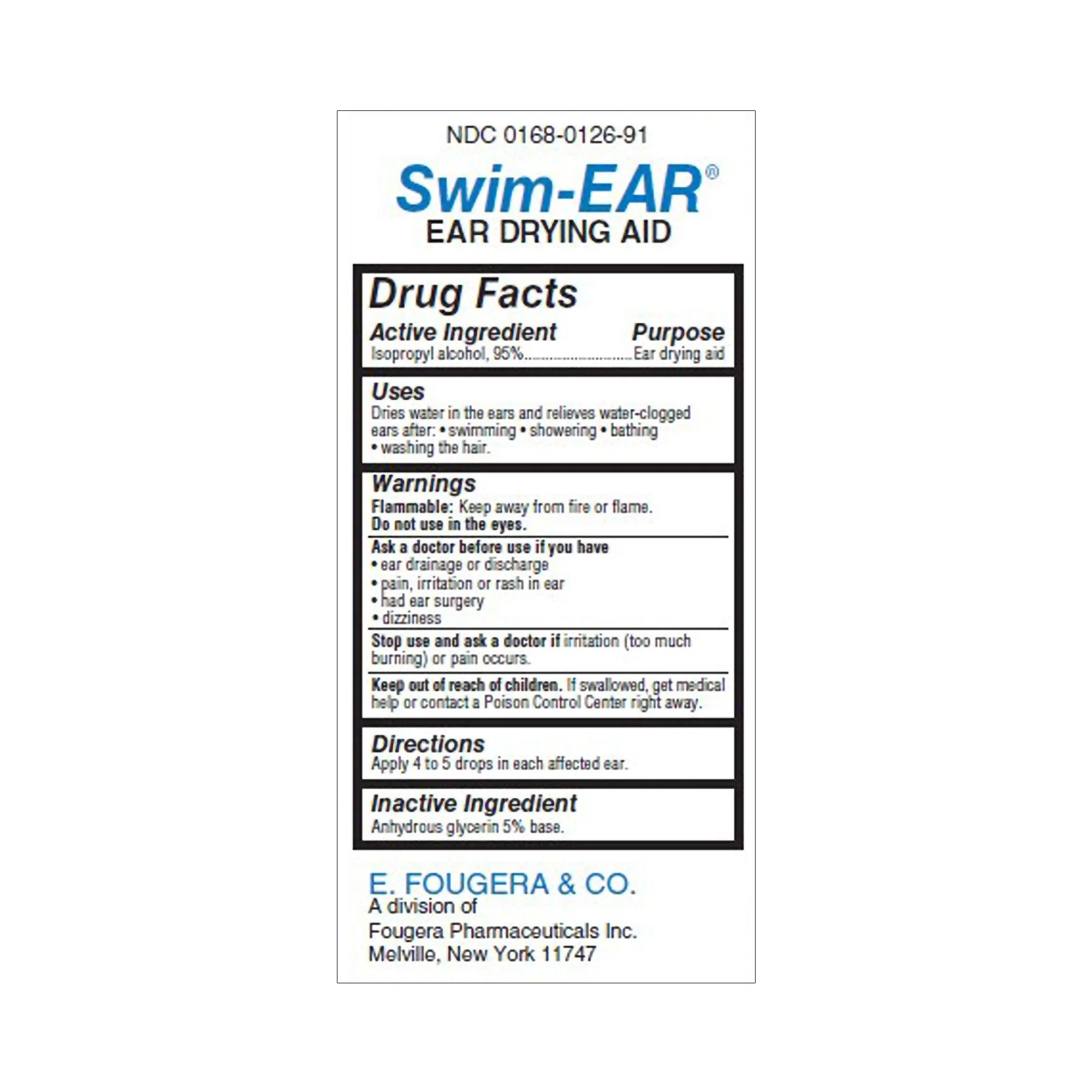 Sandoz Sandoz Swim-Ear Ear Drops, 1 Fl. Oz. - Image 2