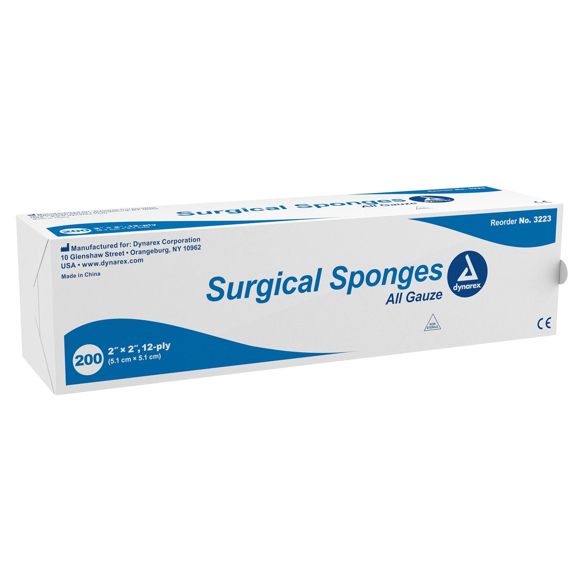 Dynarex dynarex Gauze Sponge, 2 x 2 Inch, 12-Ply (8000/CS)