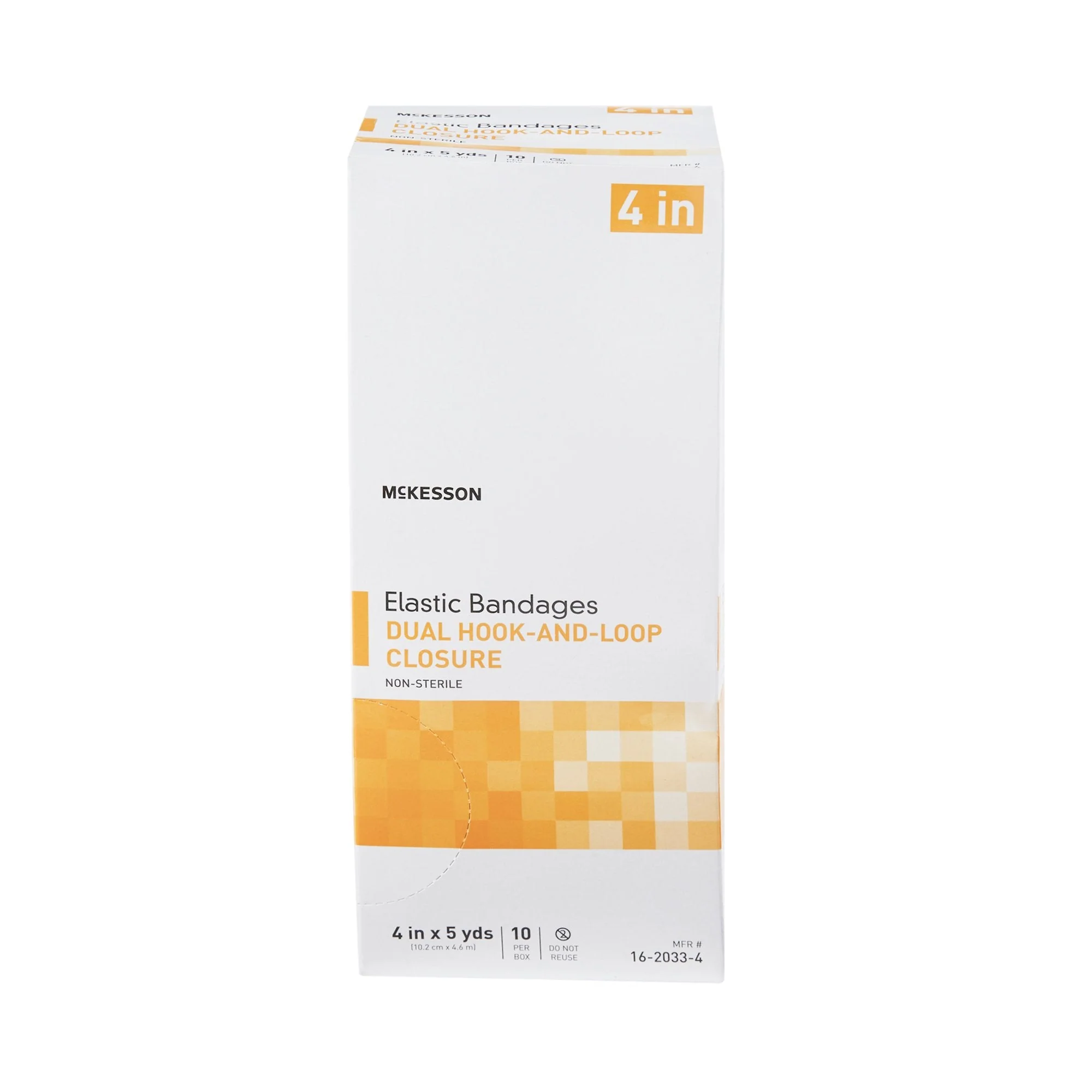 McKesson Brand McKesson Double hook-and-loop closure Elastic Bandage, 4 Inch x 5 Yard (50/CS) - Image 2