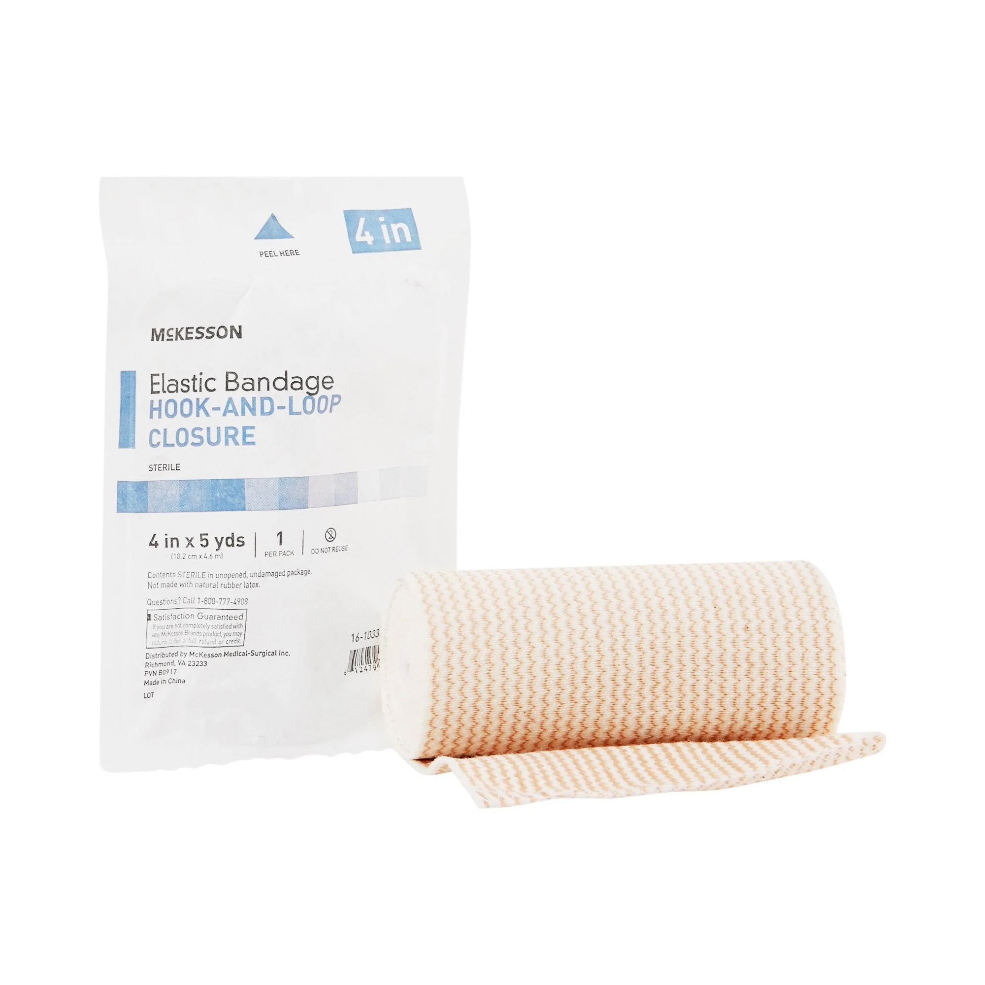 McKesson Brand McKesson hook-and-loop closure Elastic Bandage, 4 Inch x 5 Yard (36/CS)