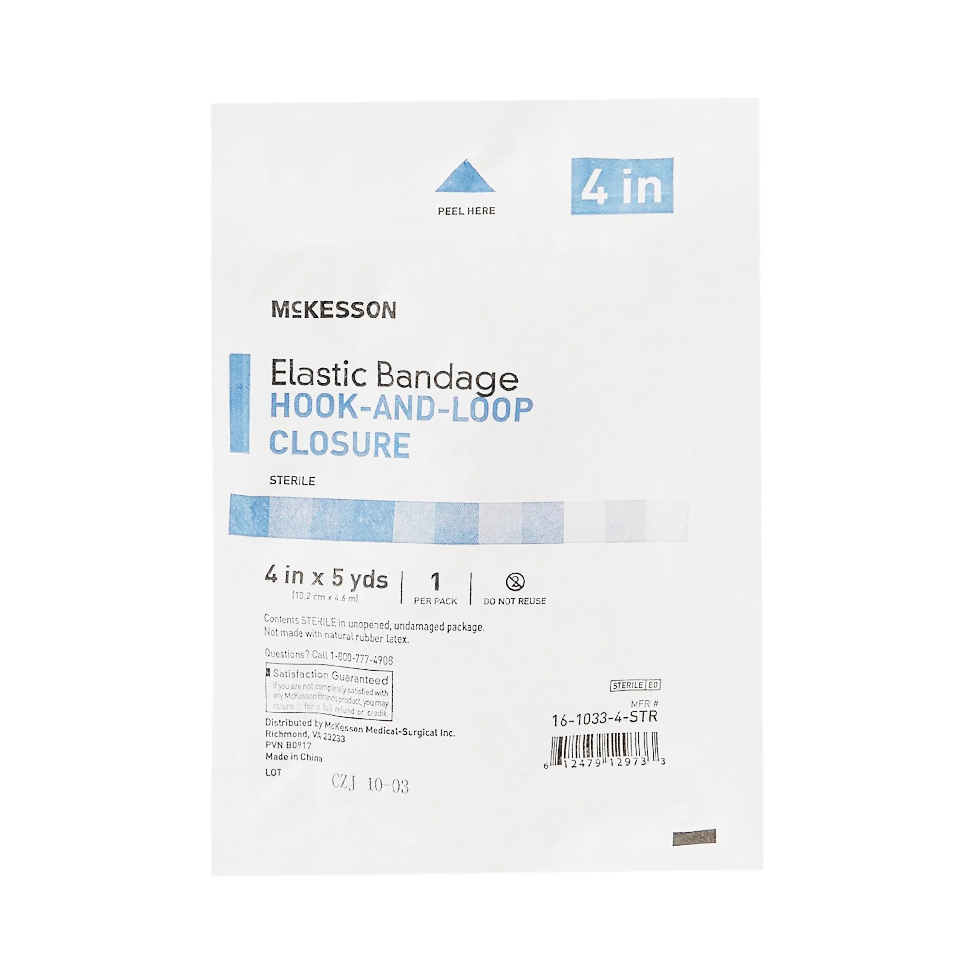 McKesson Brand McKesson hook-and-loop closure Elastic Bandage, 4 Inch x 5 Yard (36/CS) - Image 2