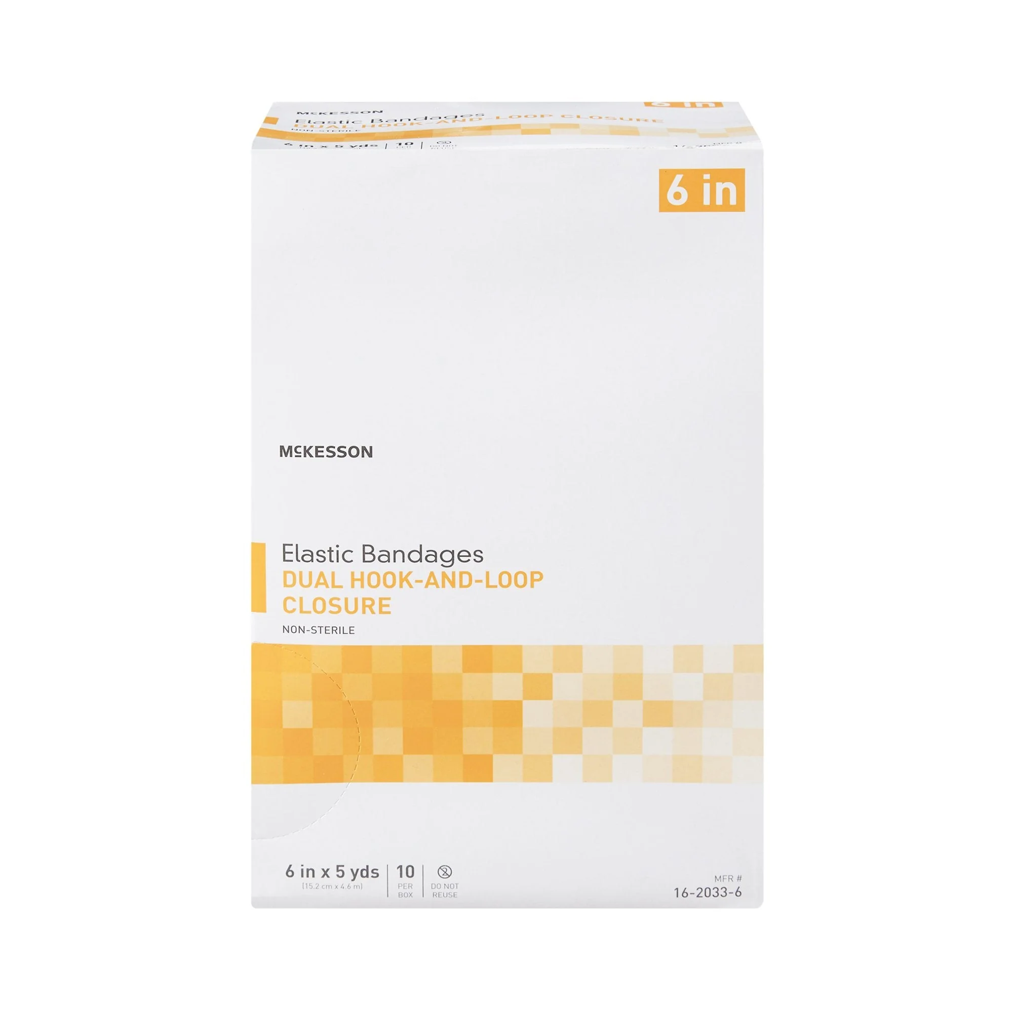 McKesson Brand McKesson Double hook-and-loop closure Elastic Bandage, 6 Inch x 5 Yard (50/CS) - Image 2