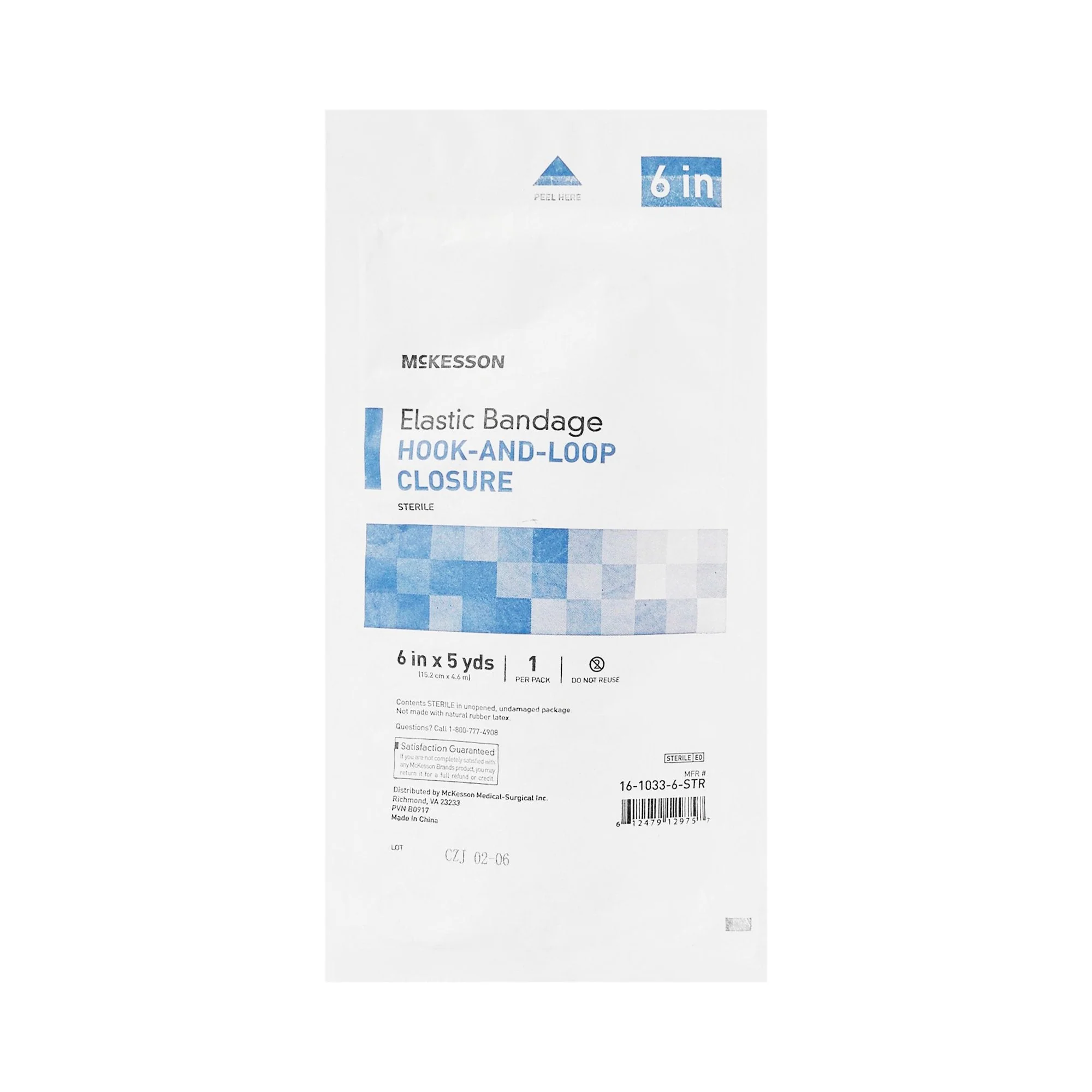 McKesson Brand McKesson hook-and-loop closure Elastic Bandage, 6 Inch x 5 Yard (36/CS) - Image 2