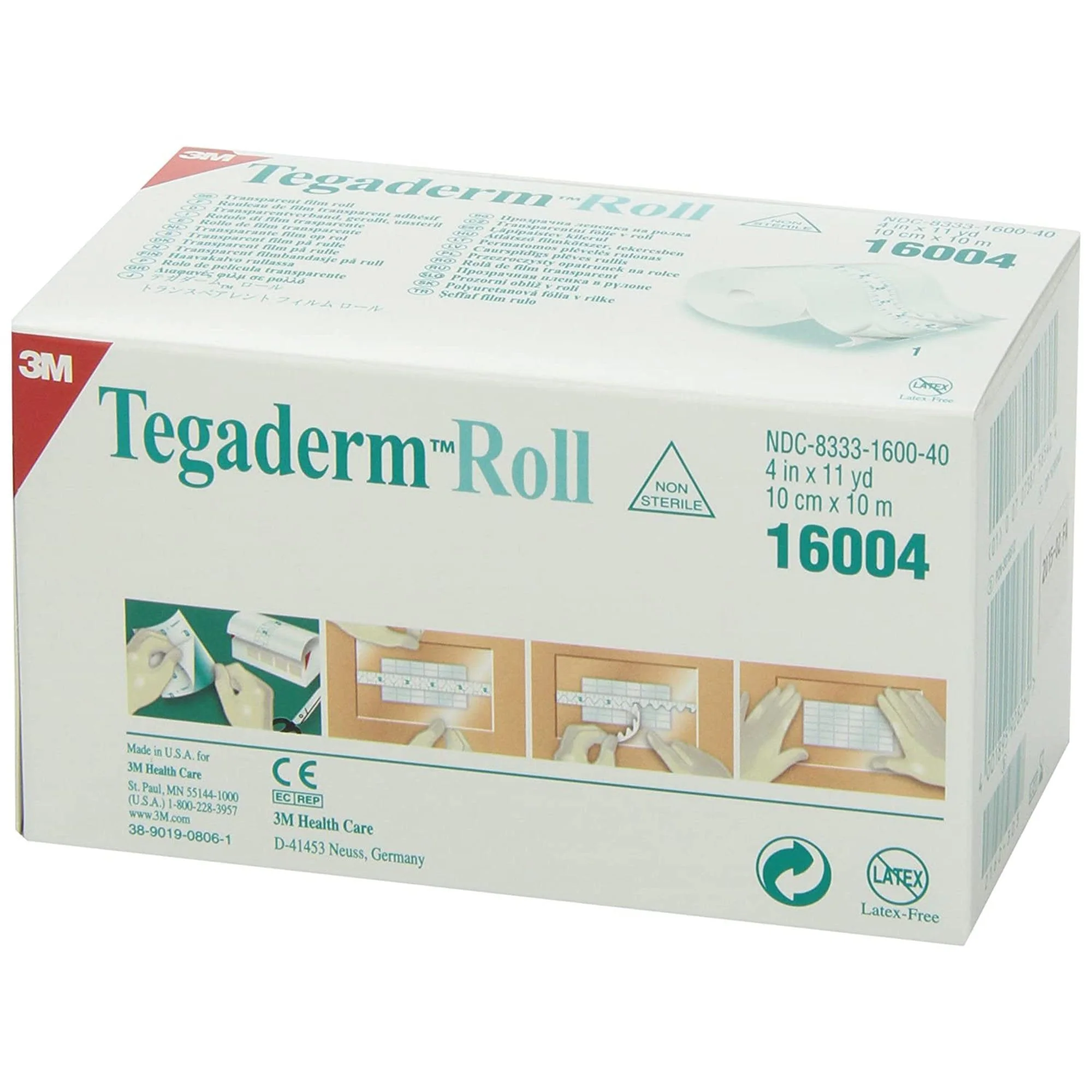 Solventum Corporation 3M Tegaderm Transparent Film Dressing Roll, 4 Inch x 11 Yard (4/CS) - Image 2