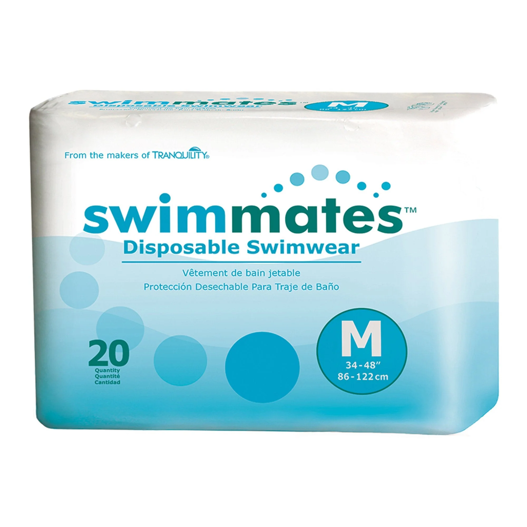 Principle Business Enterprises Swimmates Bowel Containment Swim Brief, Medium (80/CS)