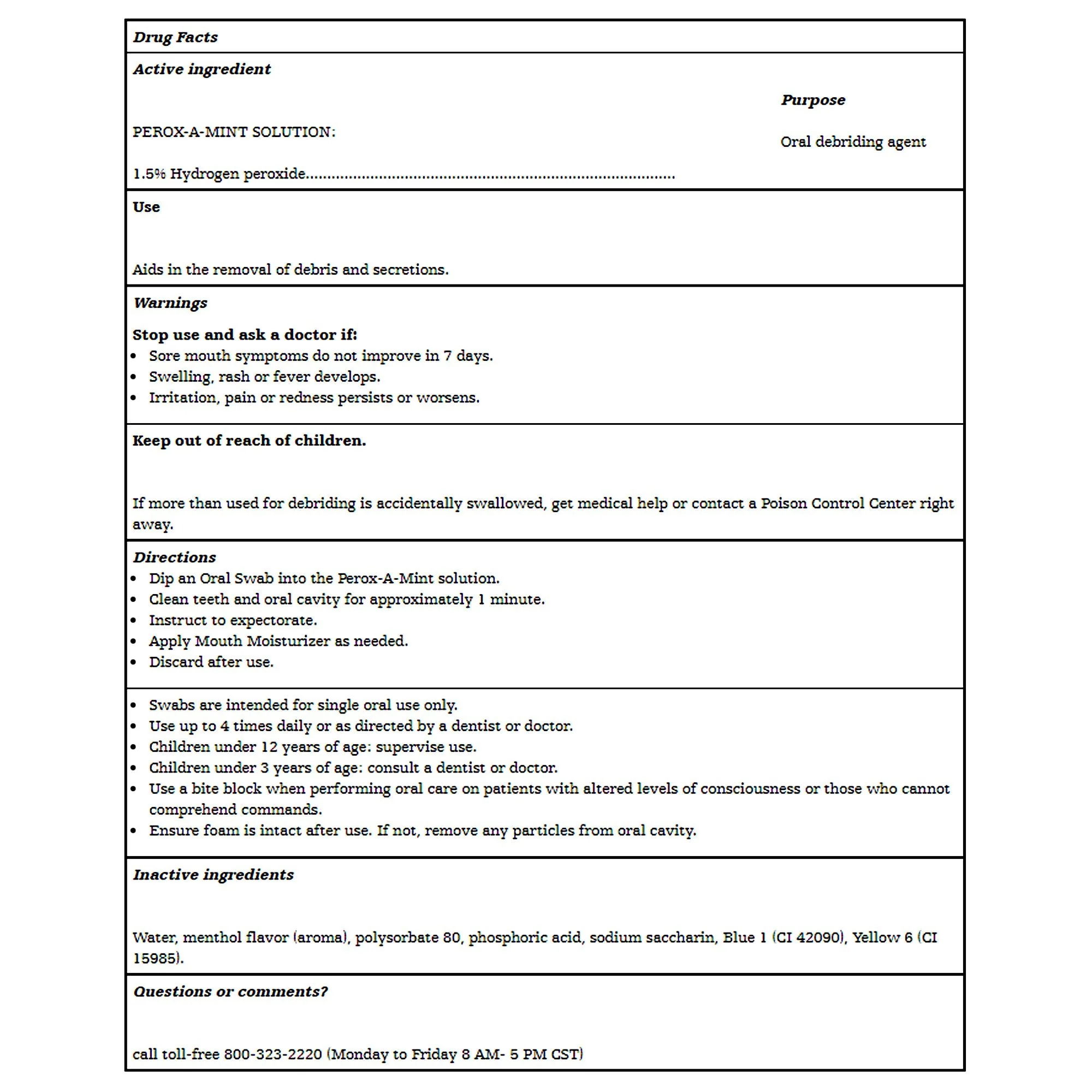 Sage Products Toothette Short Term Swab System (50/CS) - Image 2