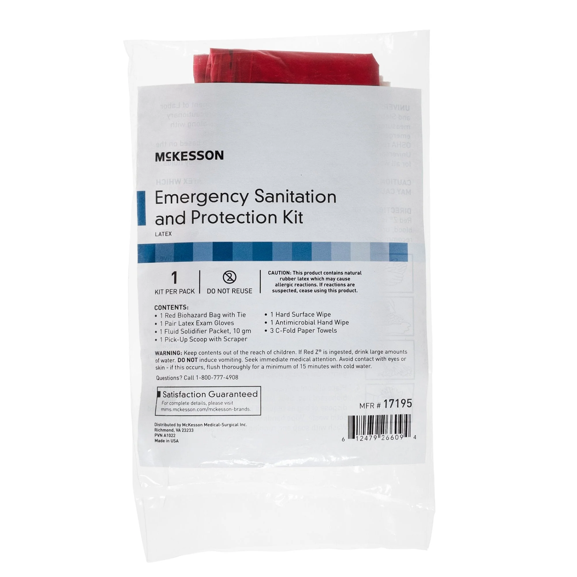 McKesson Brand McKesson E.S.P. Emergency Sanitation and Protection Kit (100/CS)