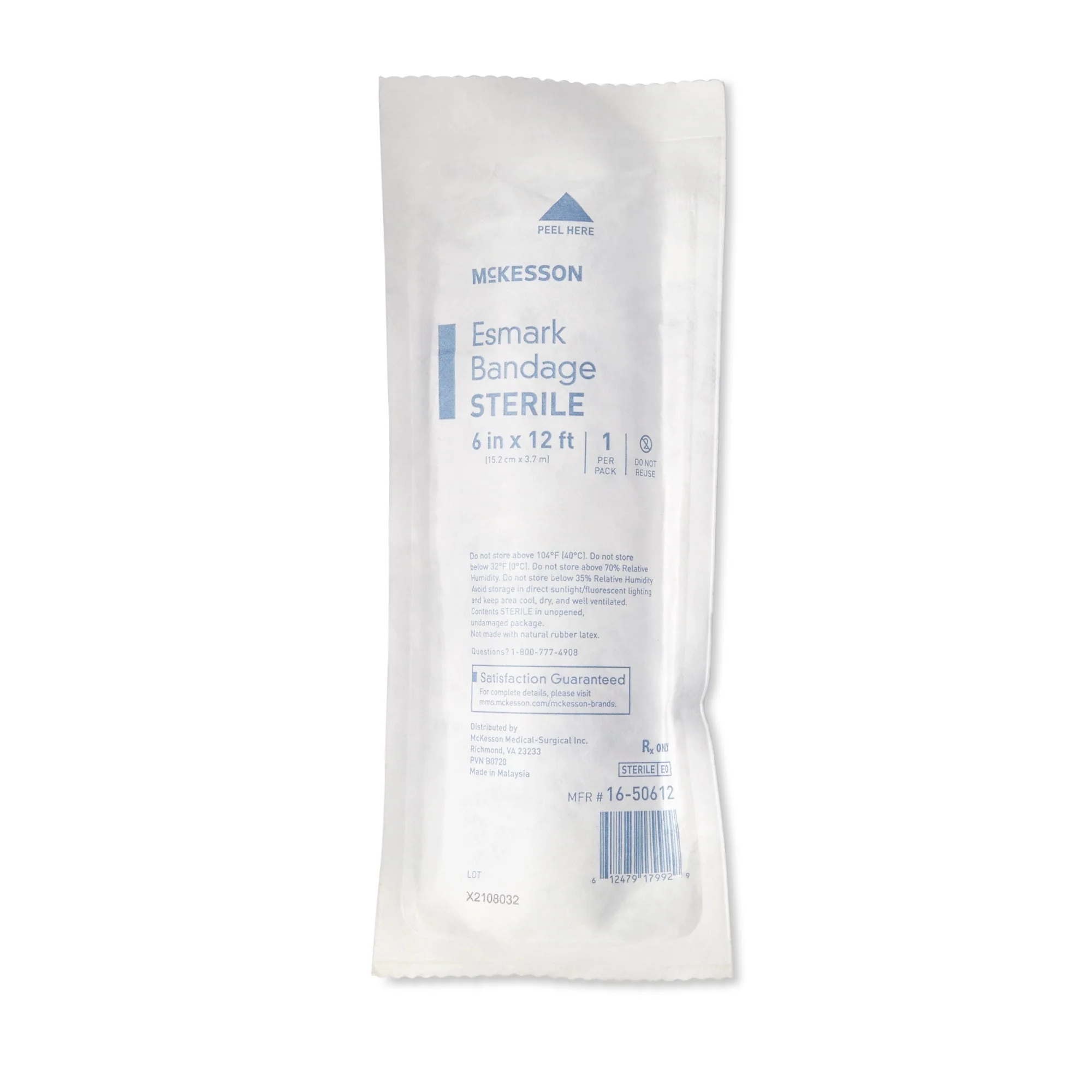 McKesson Brand McKesson No Closure Esmark Compression Bandage, 6 Inch x 4 Yard (20/CS) - Image 2