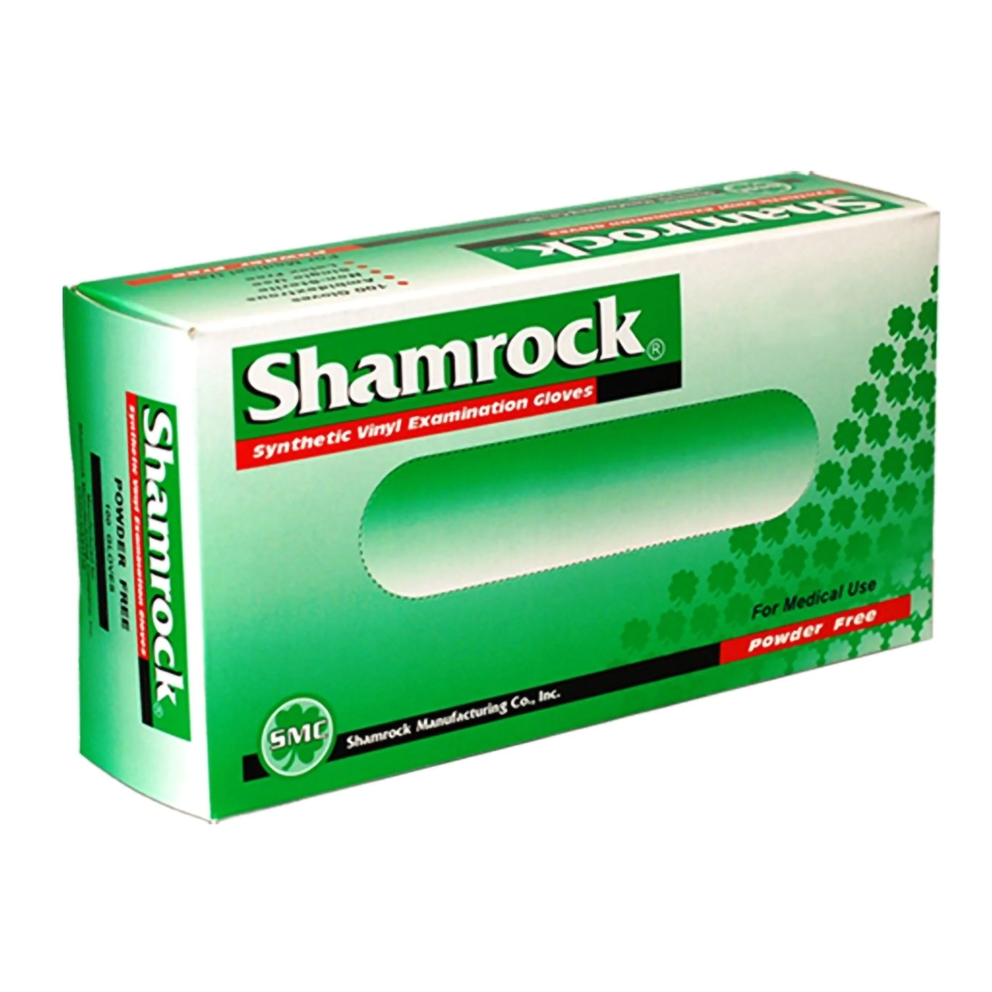 Shamrock Marketing 20000 Series Vinyl Standard Cuff Length Exam Glove, Large, Clear (10/CS)