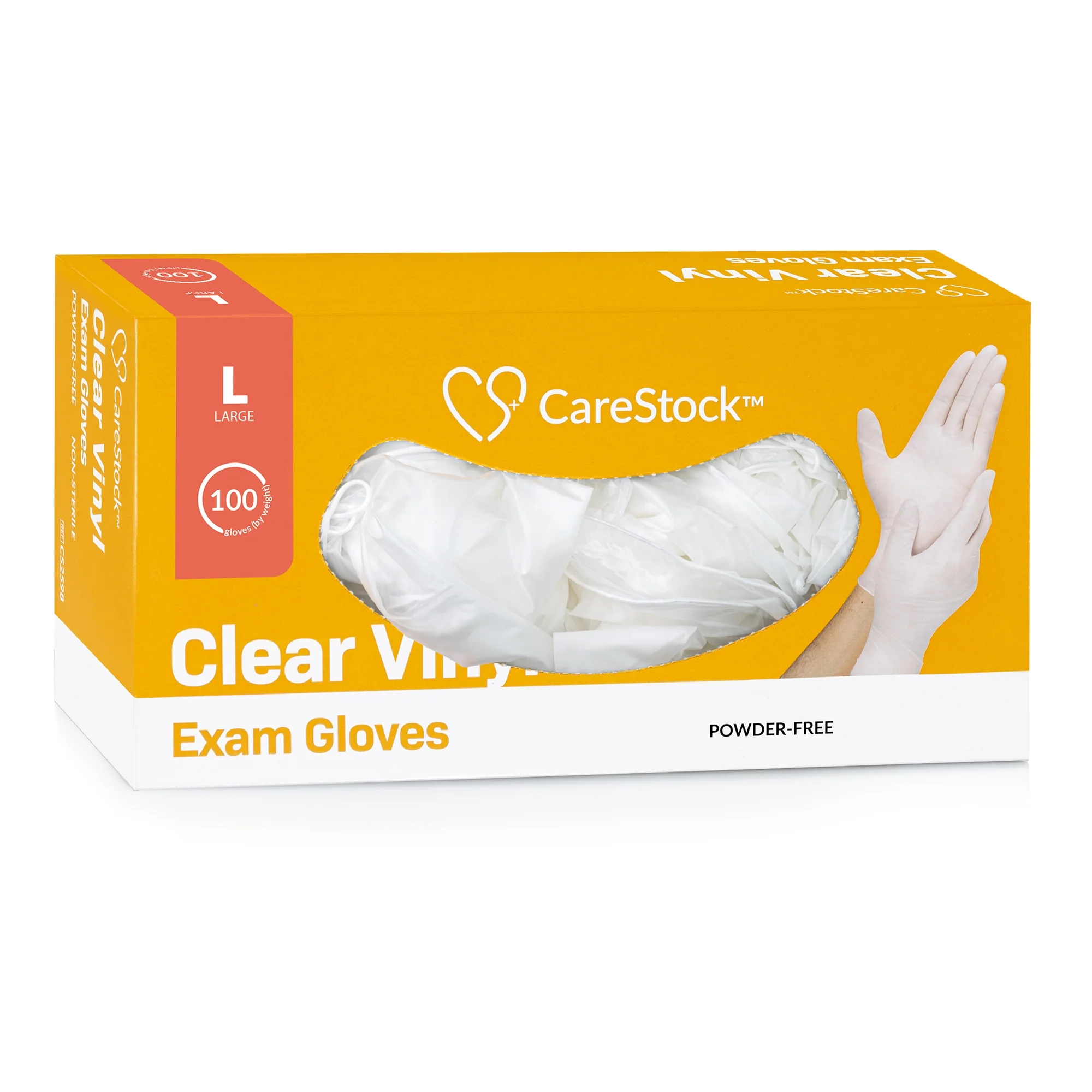 CareStock CareStock Vinyl Exam Glove, Large, Ivory (1000/CS) - Image 7