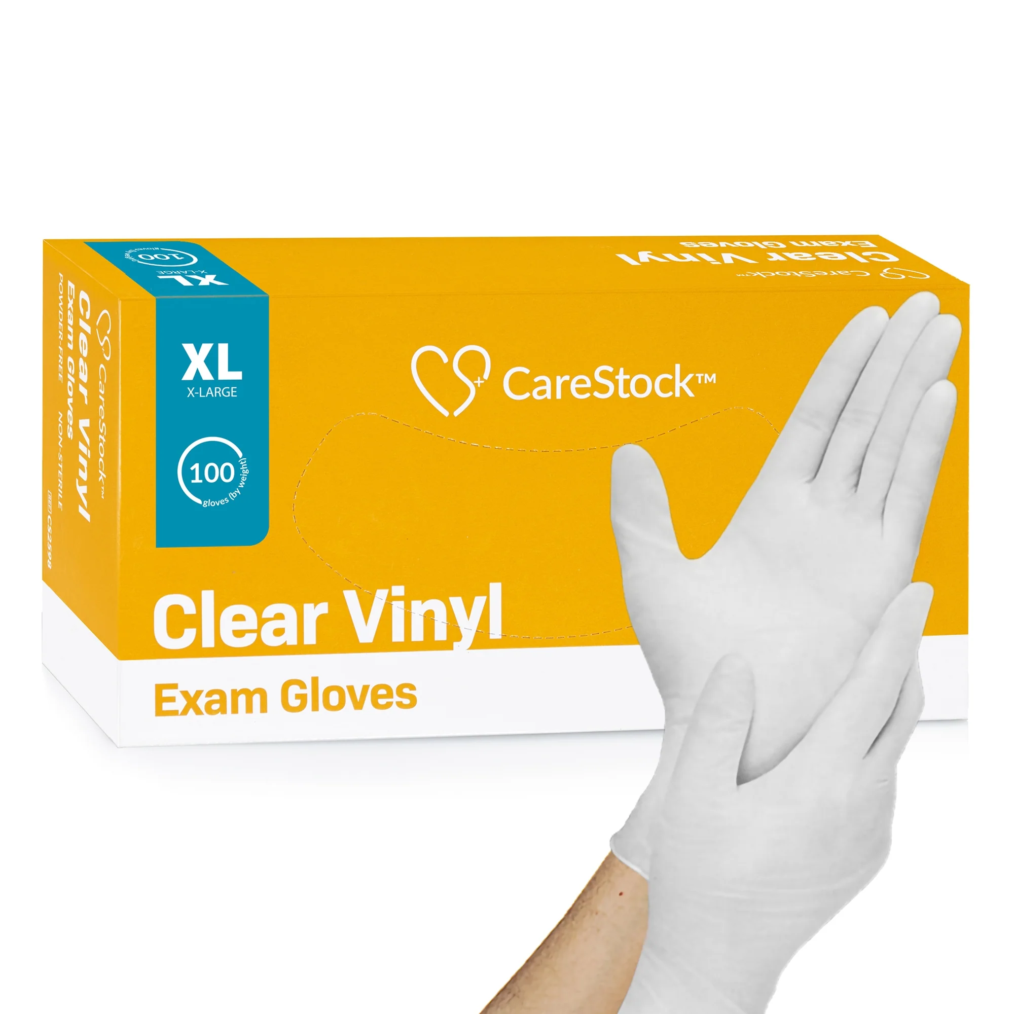 CareStock CareStock Vinyl Exam Glove, Extra Large, Ivory (1000/CS)