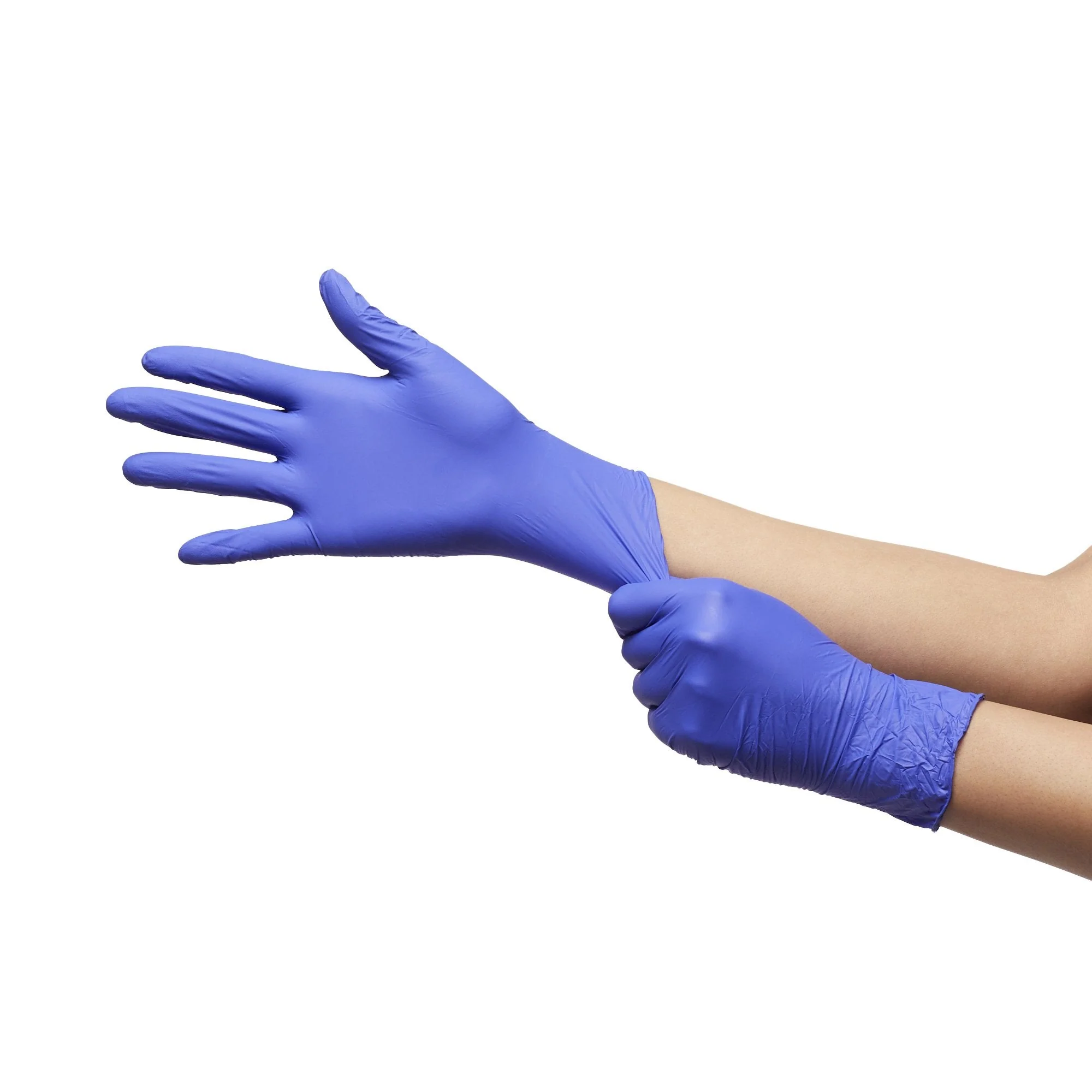 McKesson Brand McKesson Confiderm 3.0 Nitrile Exam Glove, Large, Blue (10/CS) - Image 6