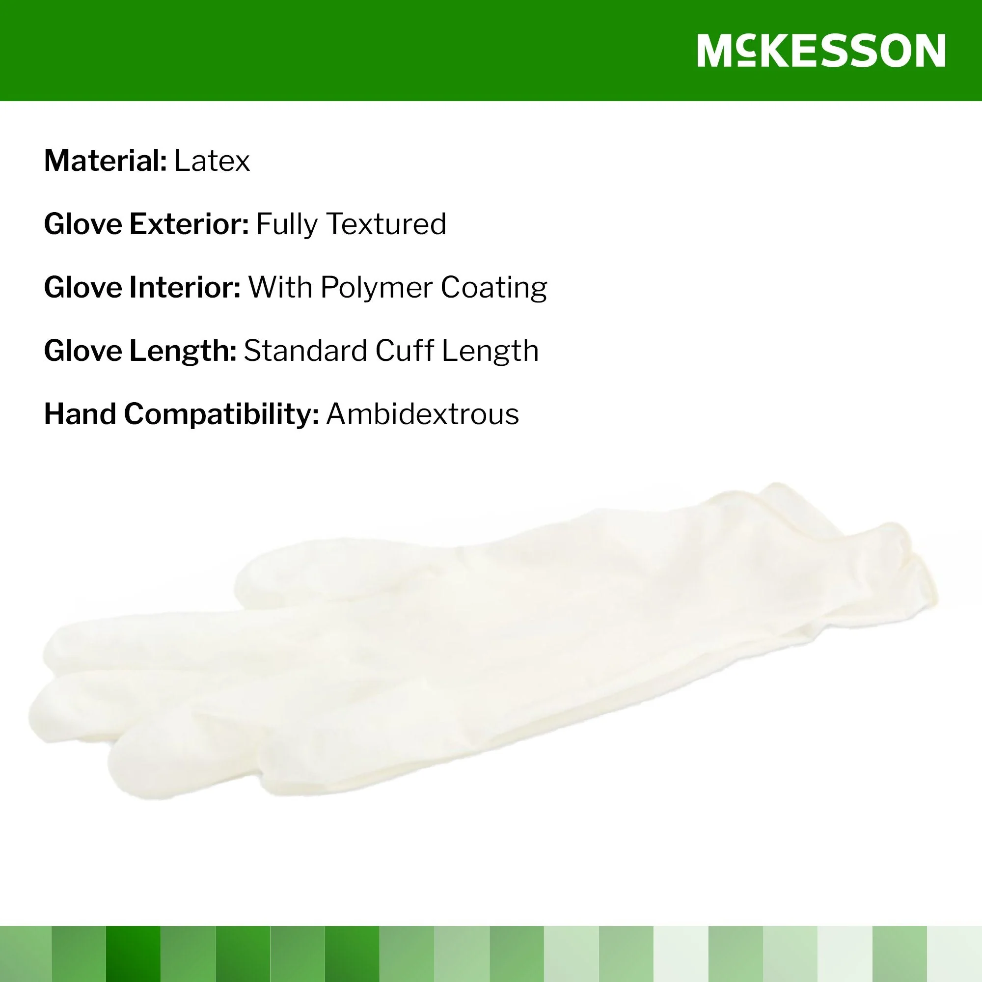 McKesson Brand McKesson Confiderm Latex Exam Glove, Large, Ivory (1000/CS) - Image 3