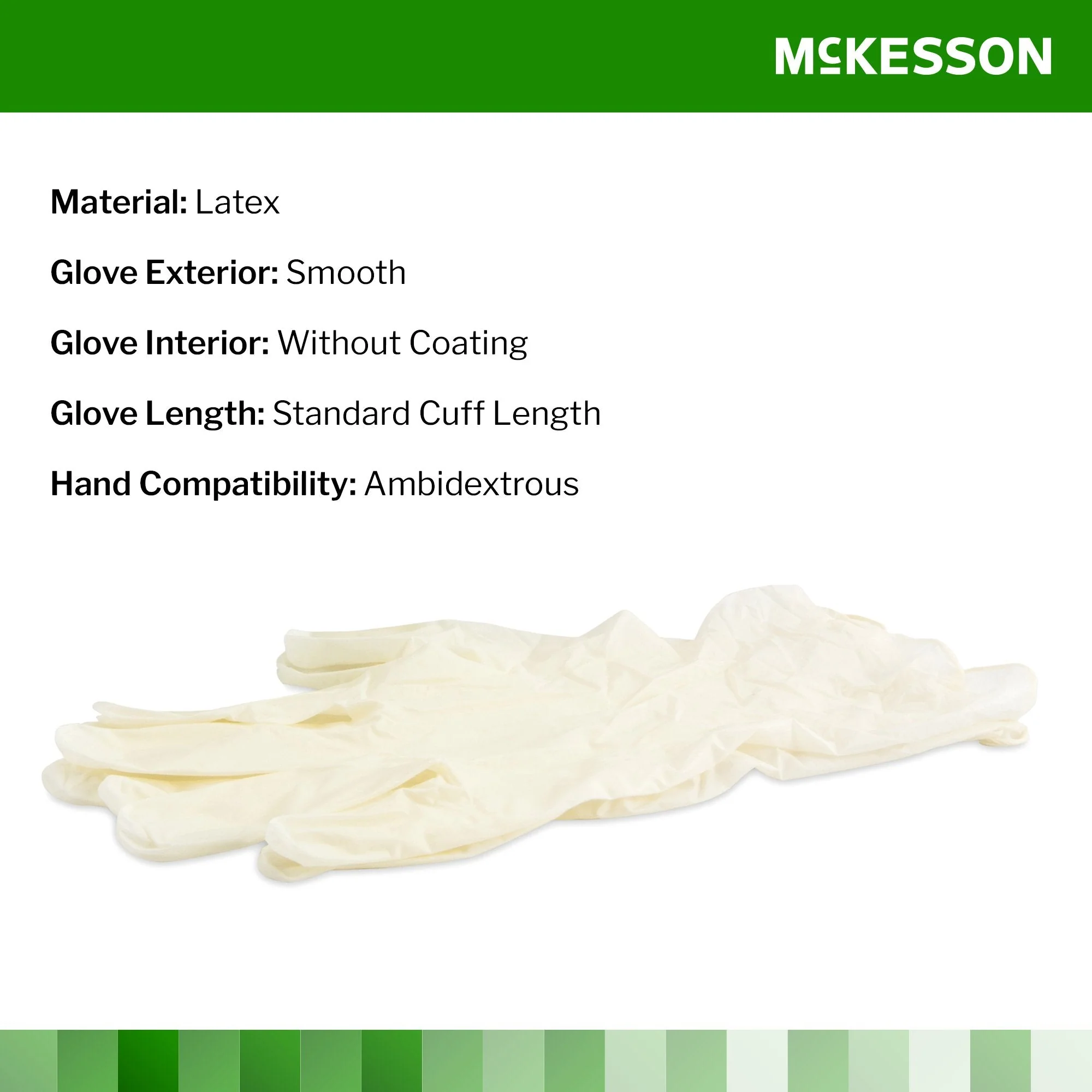 McKesson Brand McKesson Confiderm Latex Exam Glove, Small, Ivory (1000/CS) - Image 3