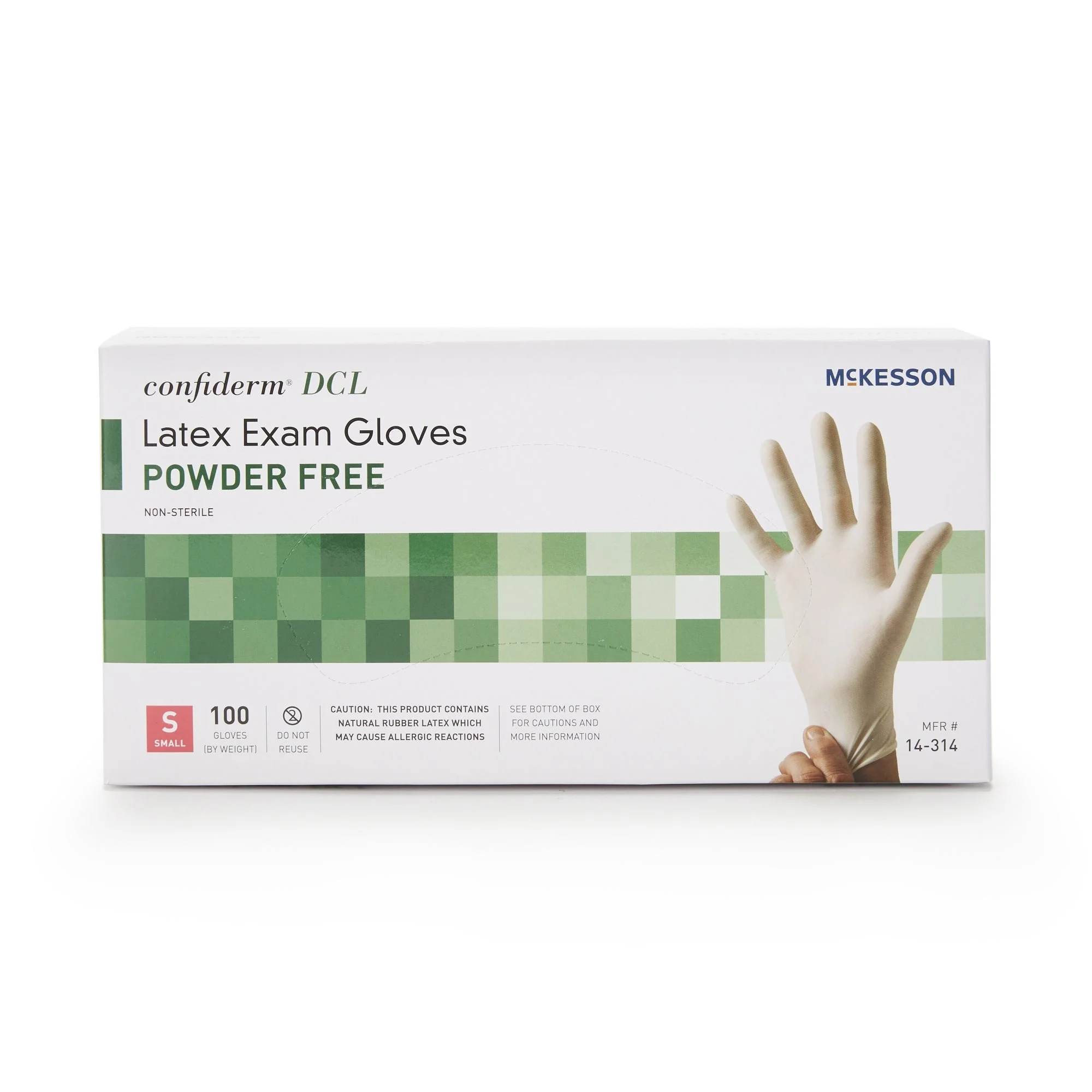 McKesson Brand McKesson Confiderm Latex Exam Glove, Small, Ivory (1000/CS) - Image 4