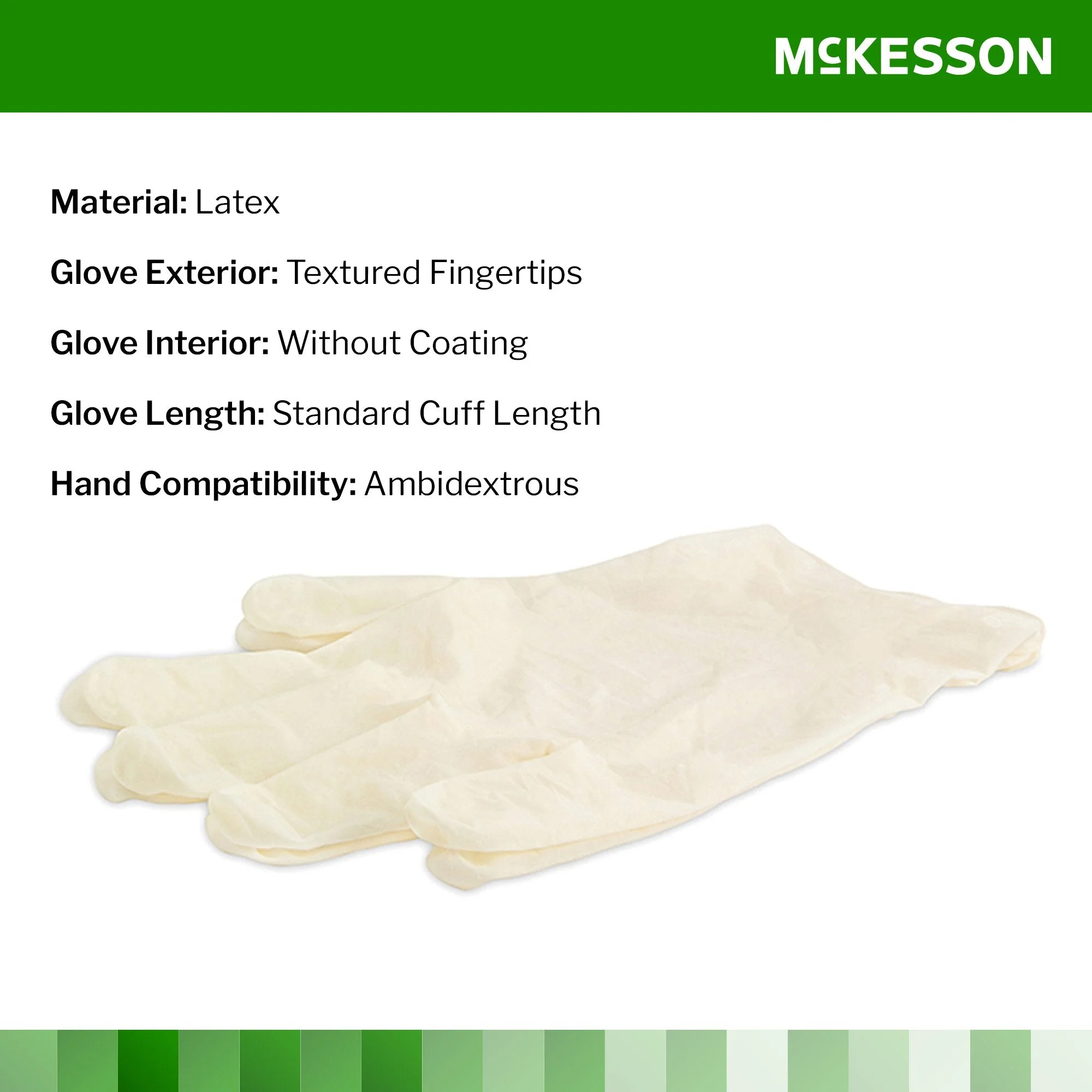 McKesson Brand McKesson Confiderm CL Latex Exam Glove, Extra Large, Ivory (1000/CS) - Image 3