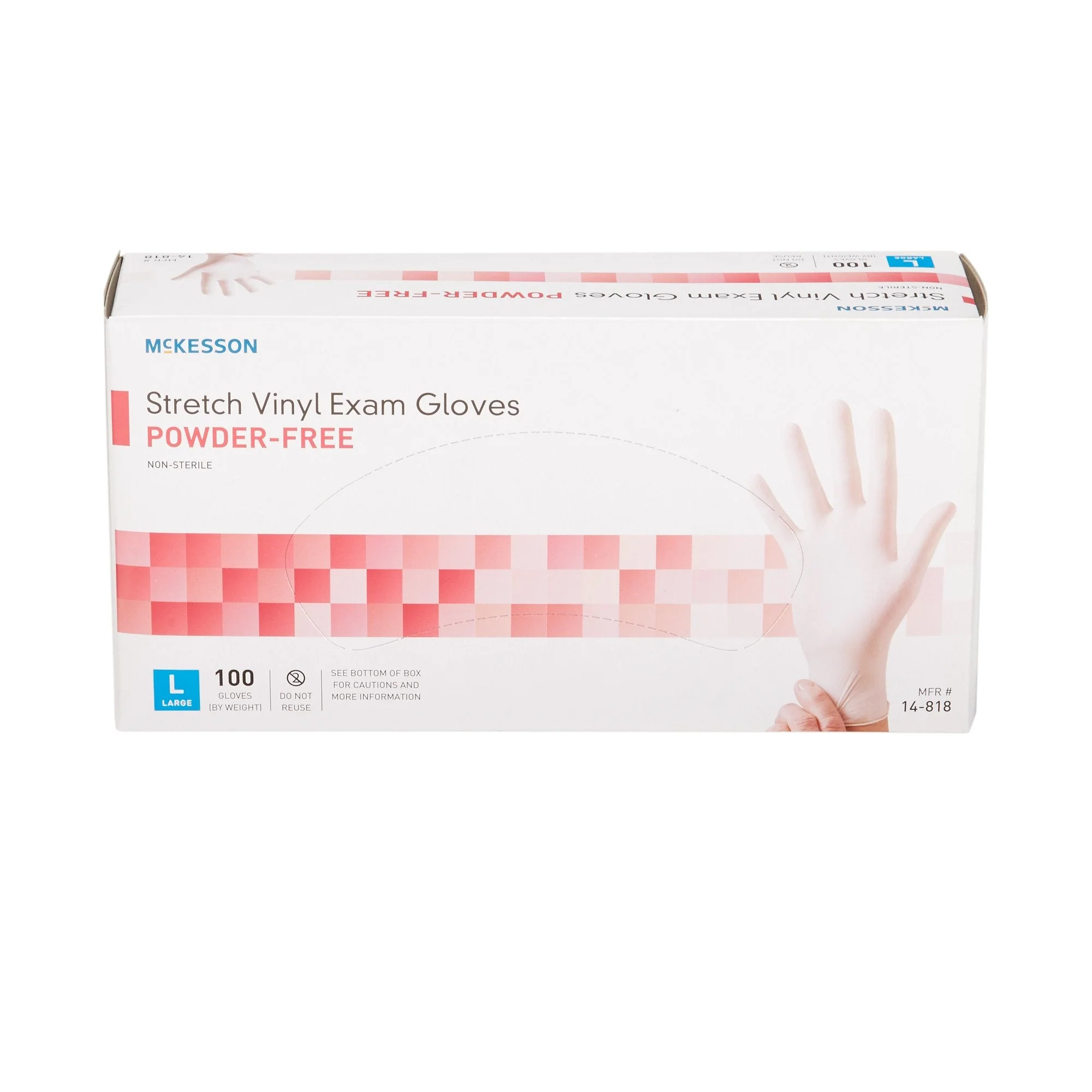 McKesson Brand McKesson Stretch Vinyl Exam Glove, Large, Ivory (1000/CS) - Image 4