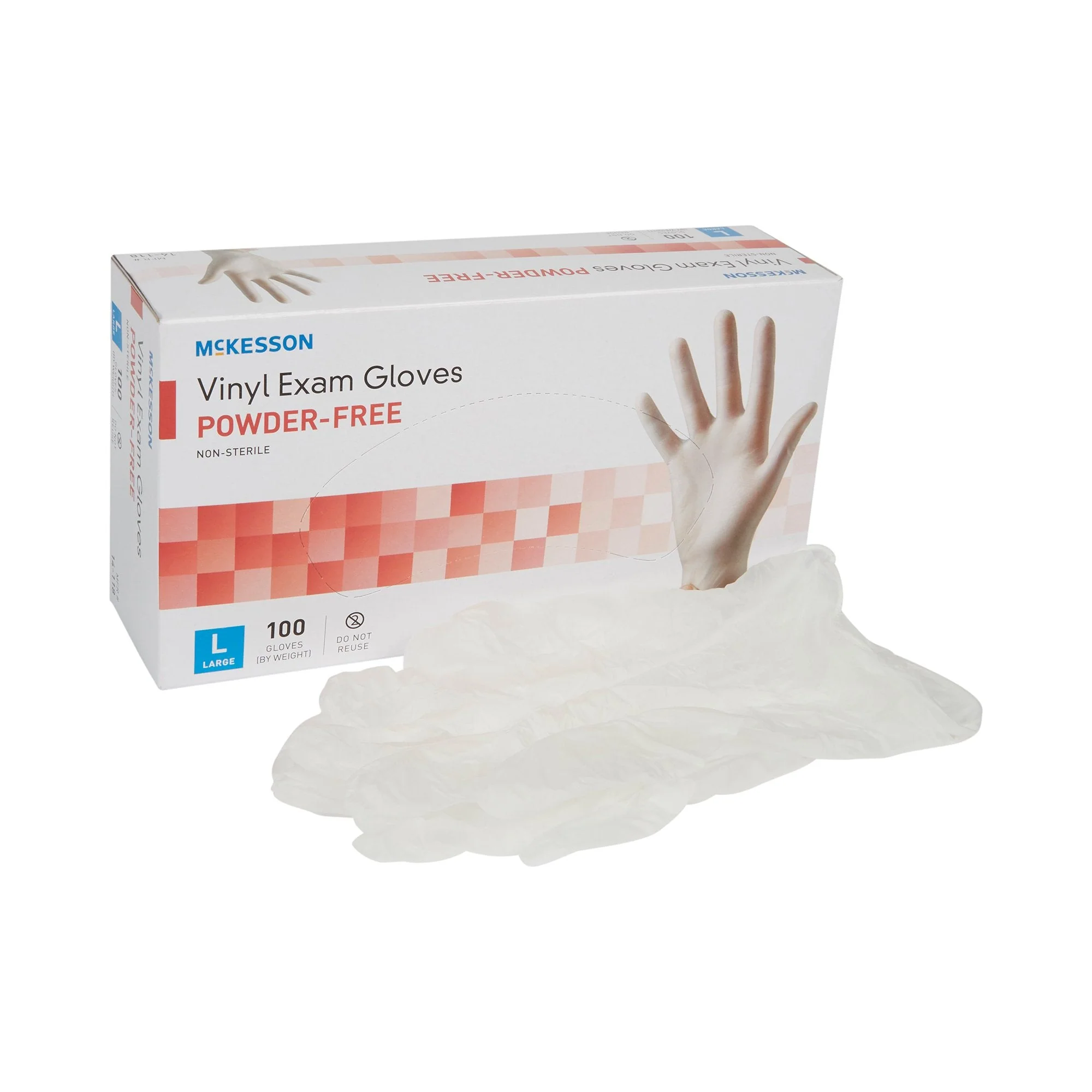 McKesson Brand McKesson Vinyl Exam Glove, Large, Clear (1000/CS)