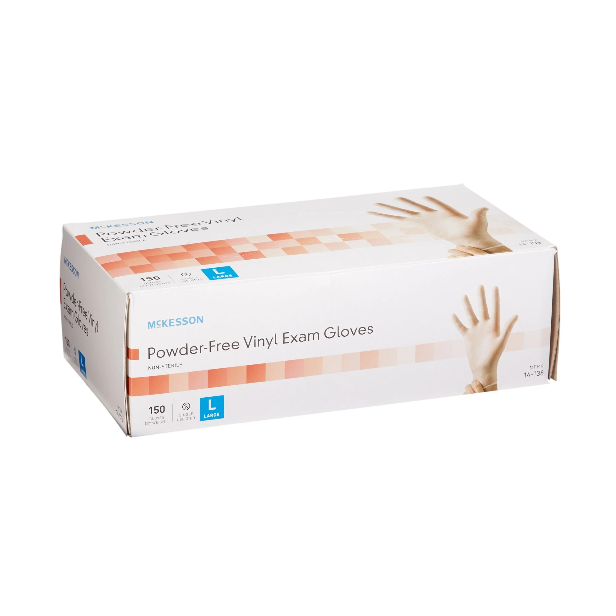 McKesson Brand McKesson Vinyl Exam Glove, Large, Clear (1500/CS) - Image 5