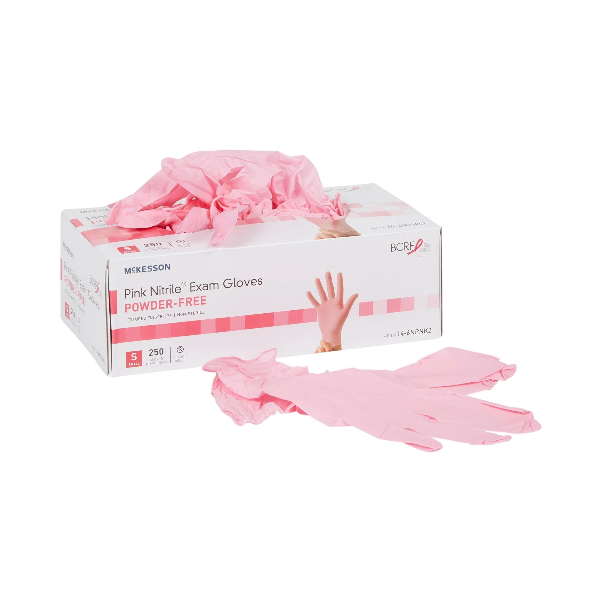 McKesson Brand McKesson Pink Nitrile Exam Glove, Small (2500/CS)