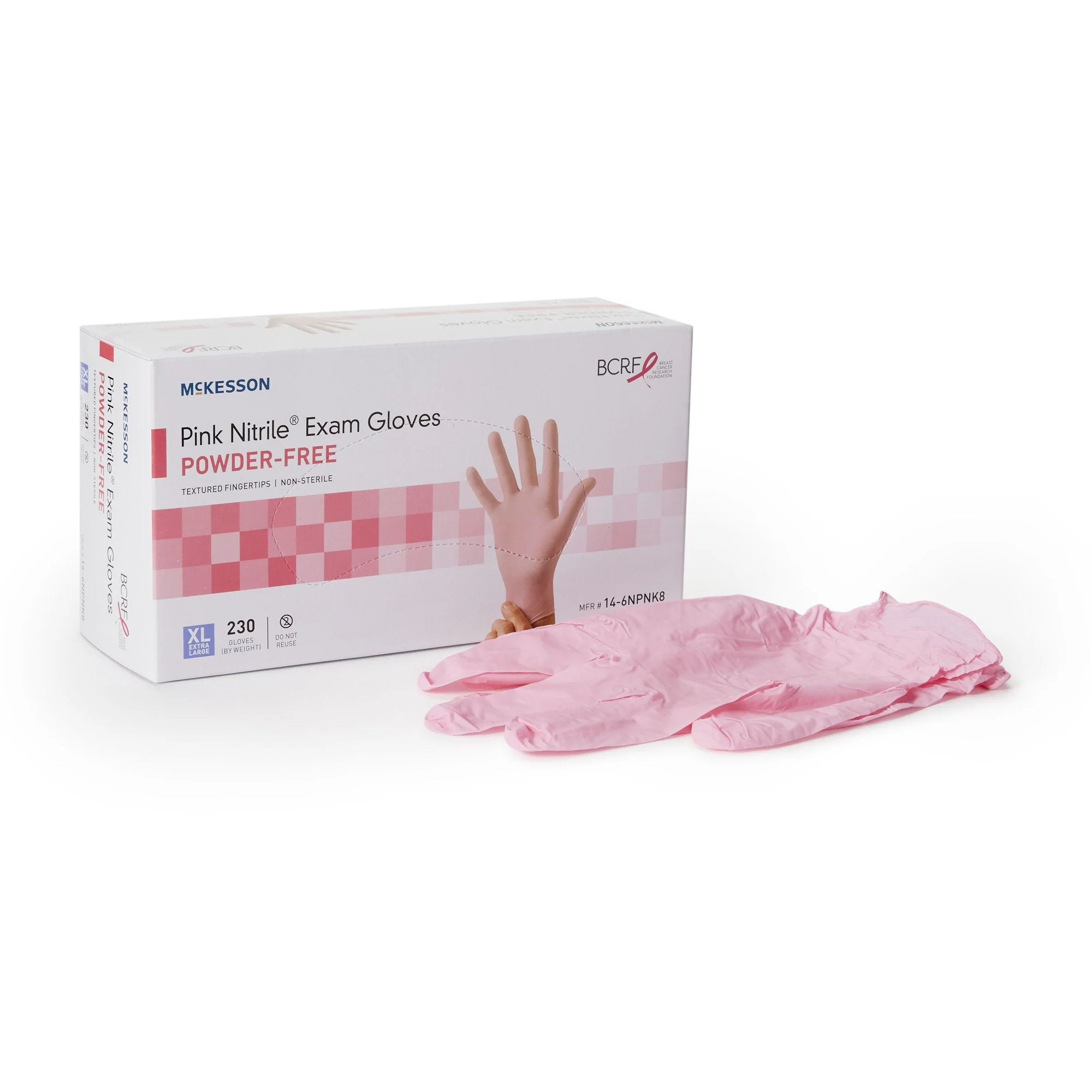 McKesson Brand McKesson Pink Nitrile Nitrile Exam Glove, Extra Large, Pink (2300/CS)