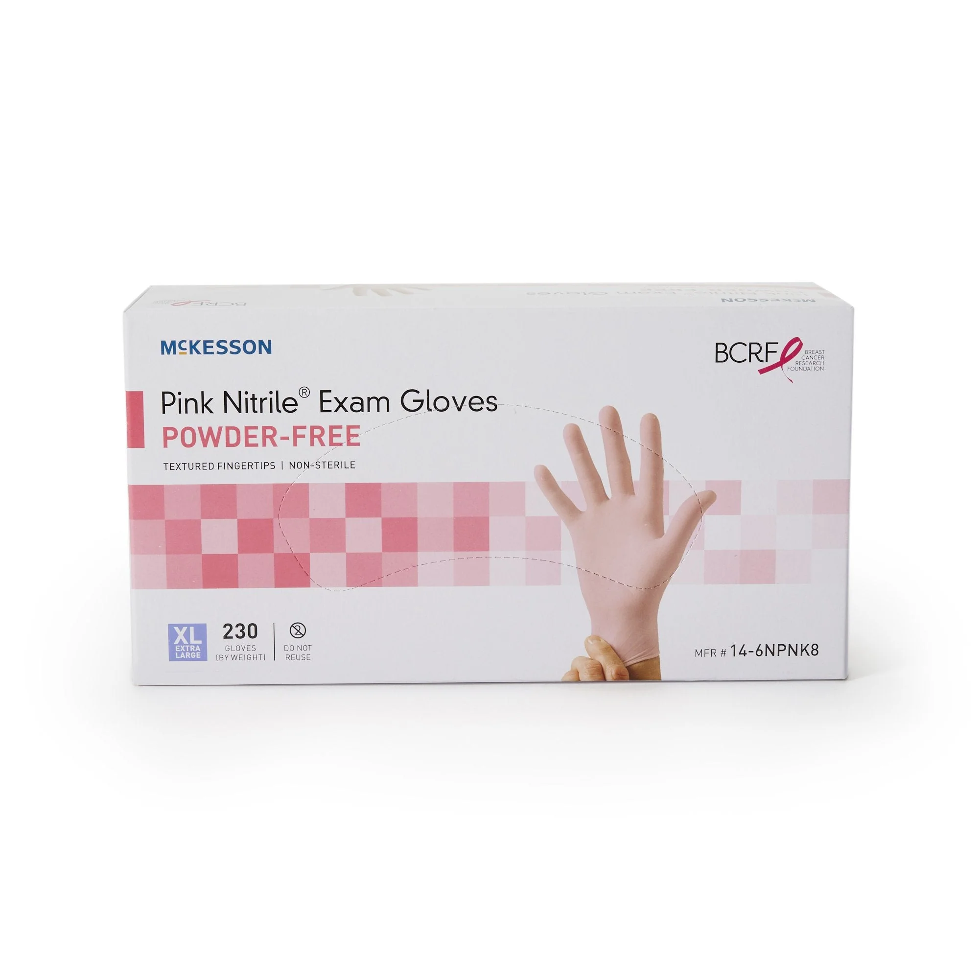 McKesson Brand McKesson Pink Nitrile Nitrile Exam Glove, Extra Large, Pink (2300/CS) - Image 4