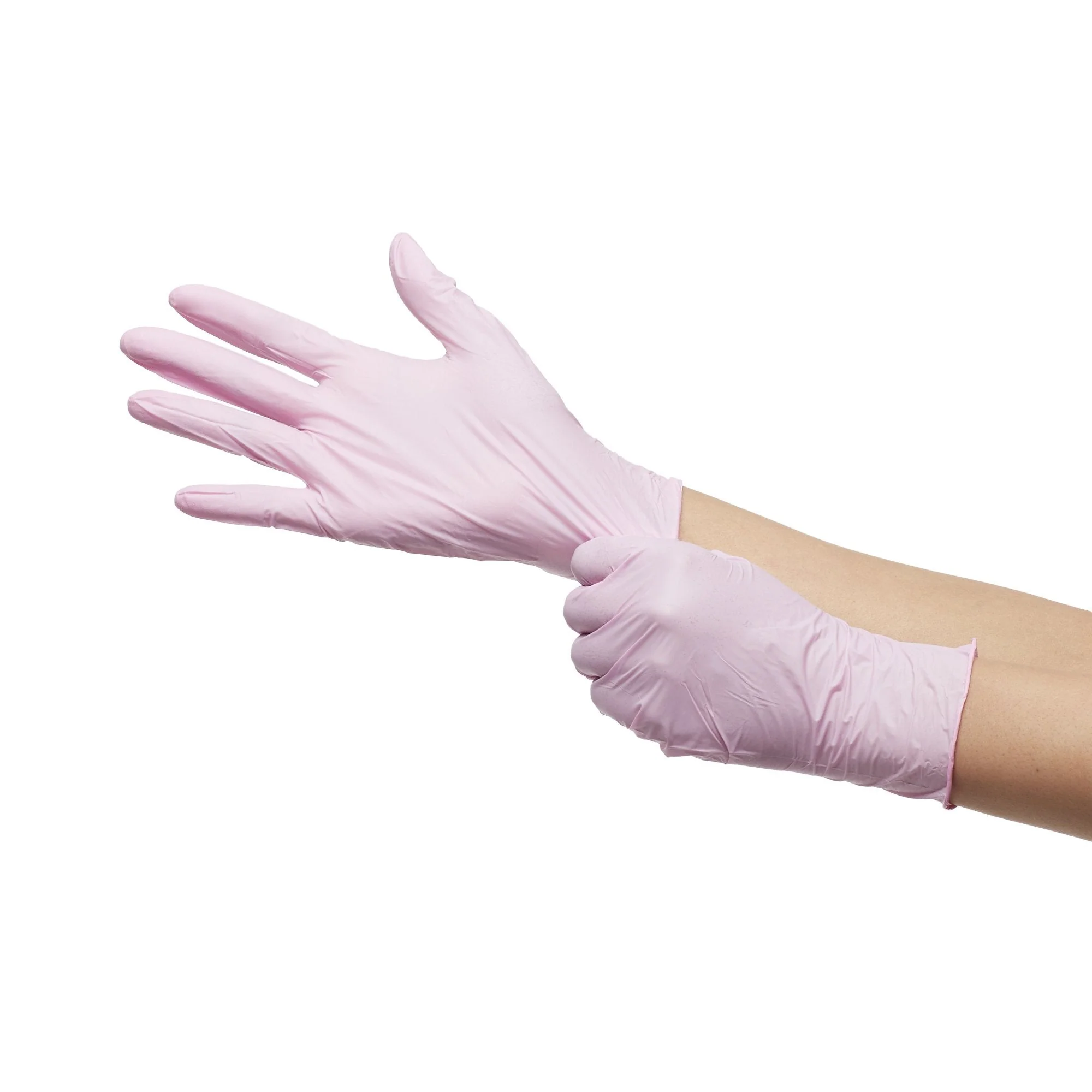 McKesson Brand McKesson Pink Nitrile Nitrile Exam Glove, Extra Large, Pink (2300/CS) - Image 6