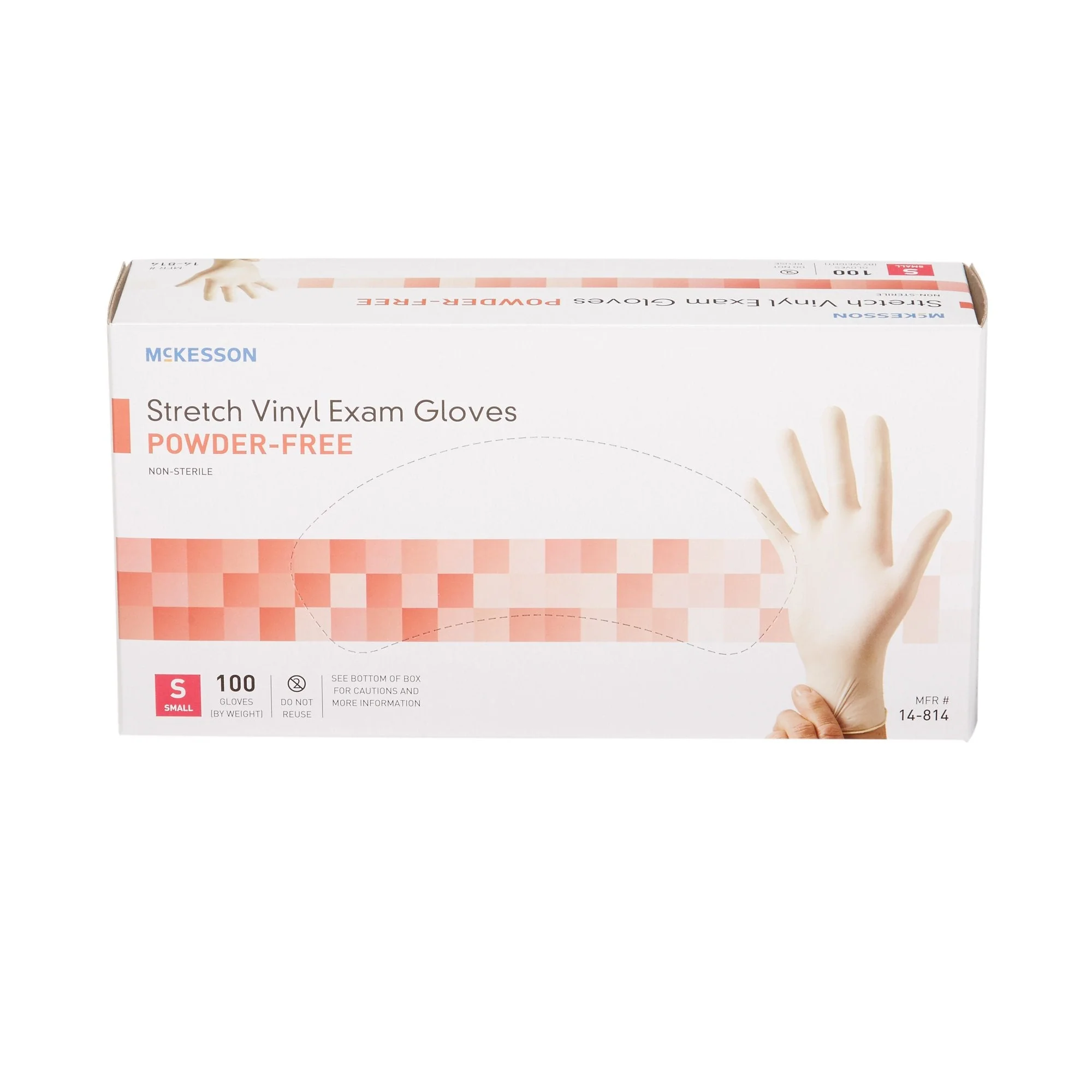McKesson Brand McKesson Stretch Vinyl Exam Glove, Small, Ivory (1000/CS) - Image 4