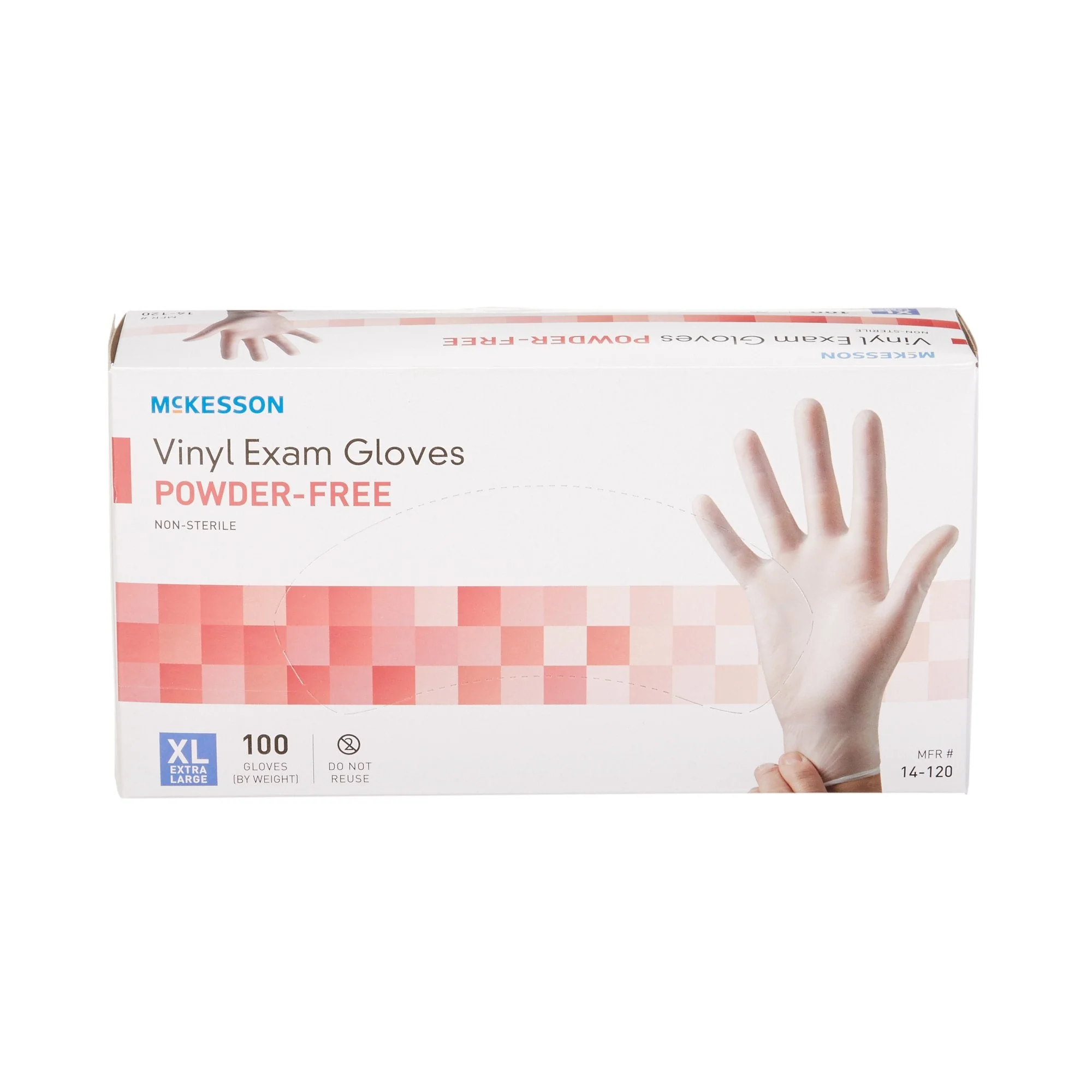 McKesson Brand McKesson Vinyl Exam Glove, Extra Large, Clear (1000/CS) - Image 4