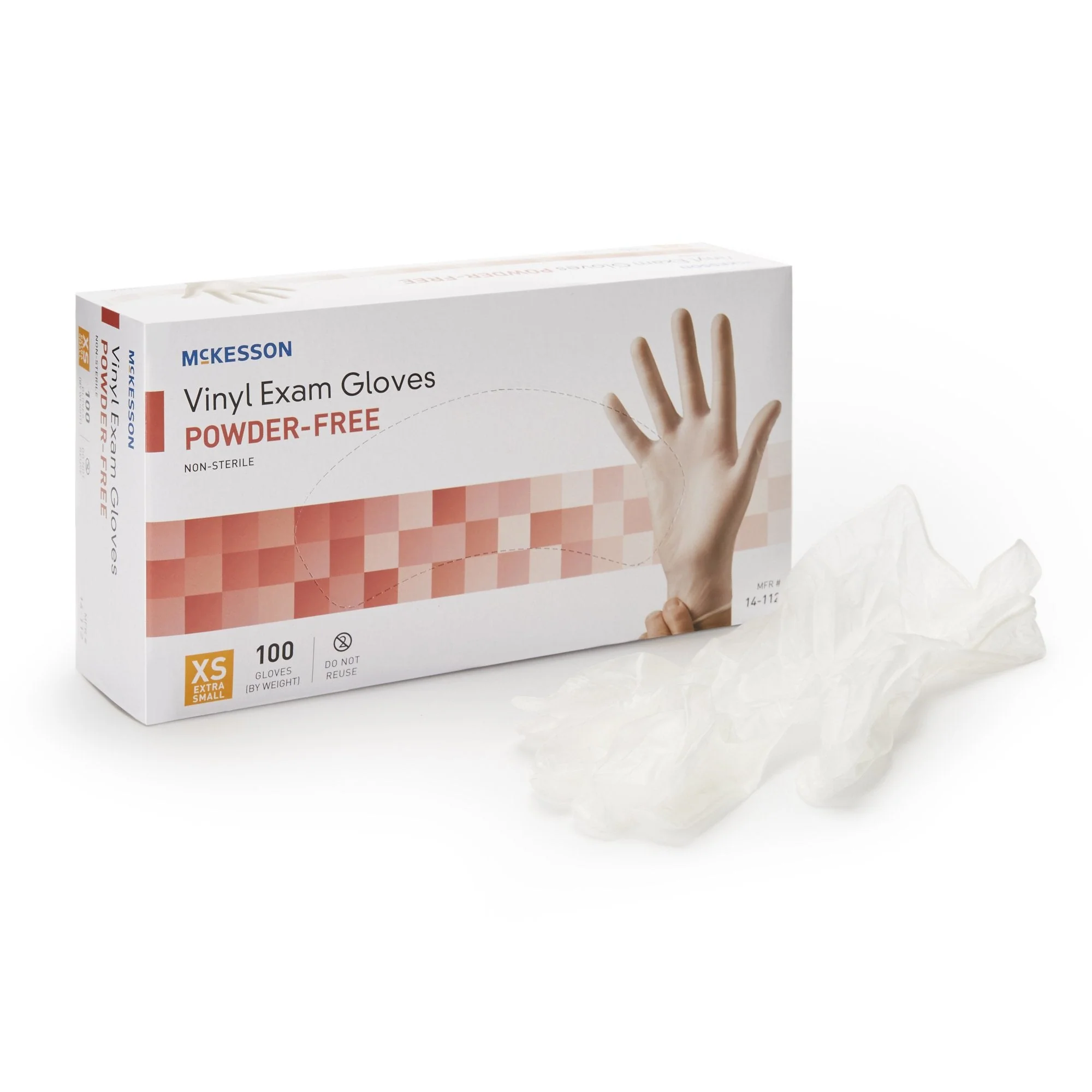 McKesson Brand McKesson Vinyl Exam Glove, Extra Small, Clear (10/CS)