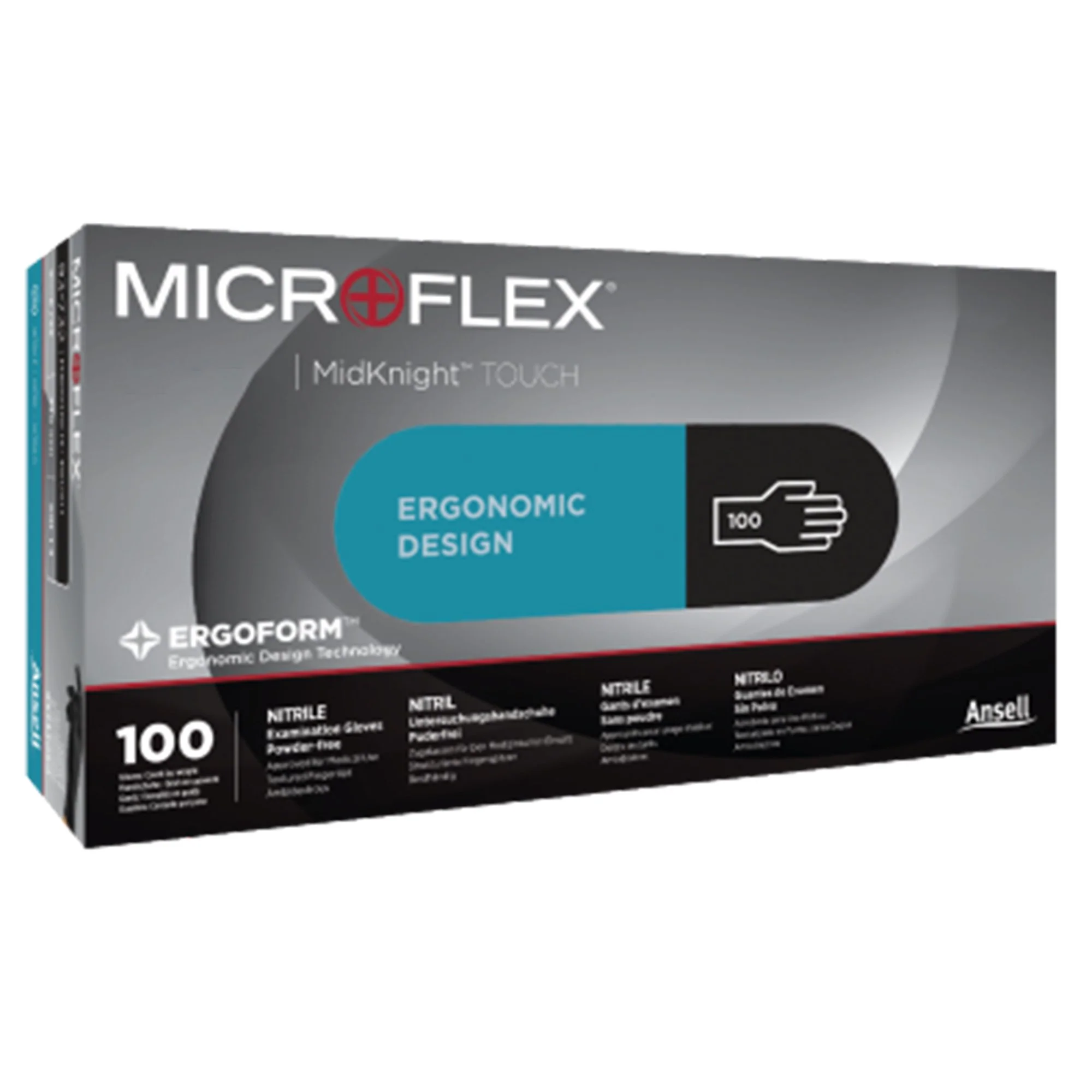 Microflex Medical Microflex MidKnight Touch 93-734 Nitrile Exam Glove, Medium, Black (1000/CS) - Image 2