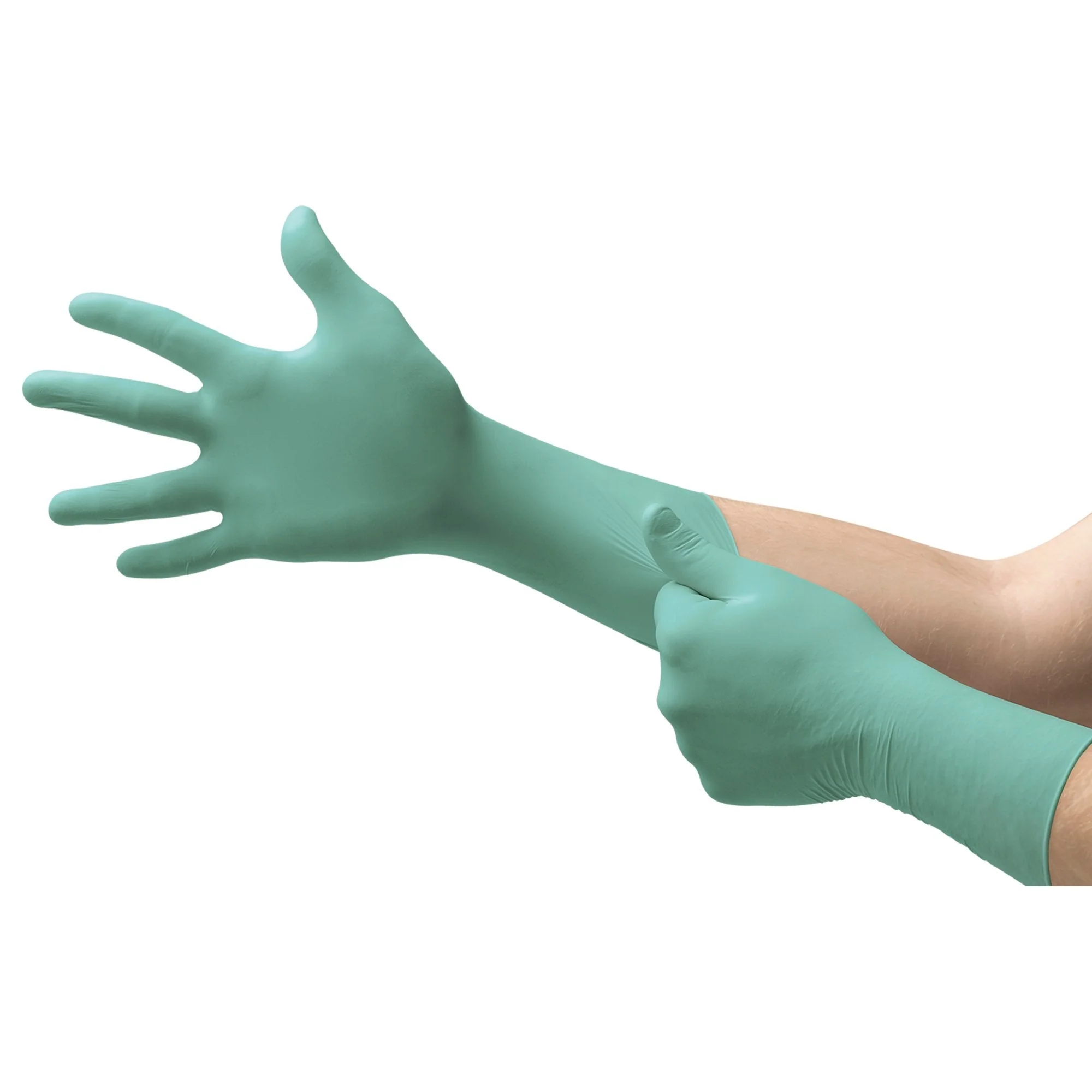 Microflex Medical NeoPro EC Extended Cuff Length Exam Glove, Large, Green (500/CS) - Image 2
