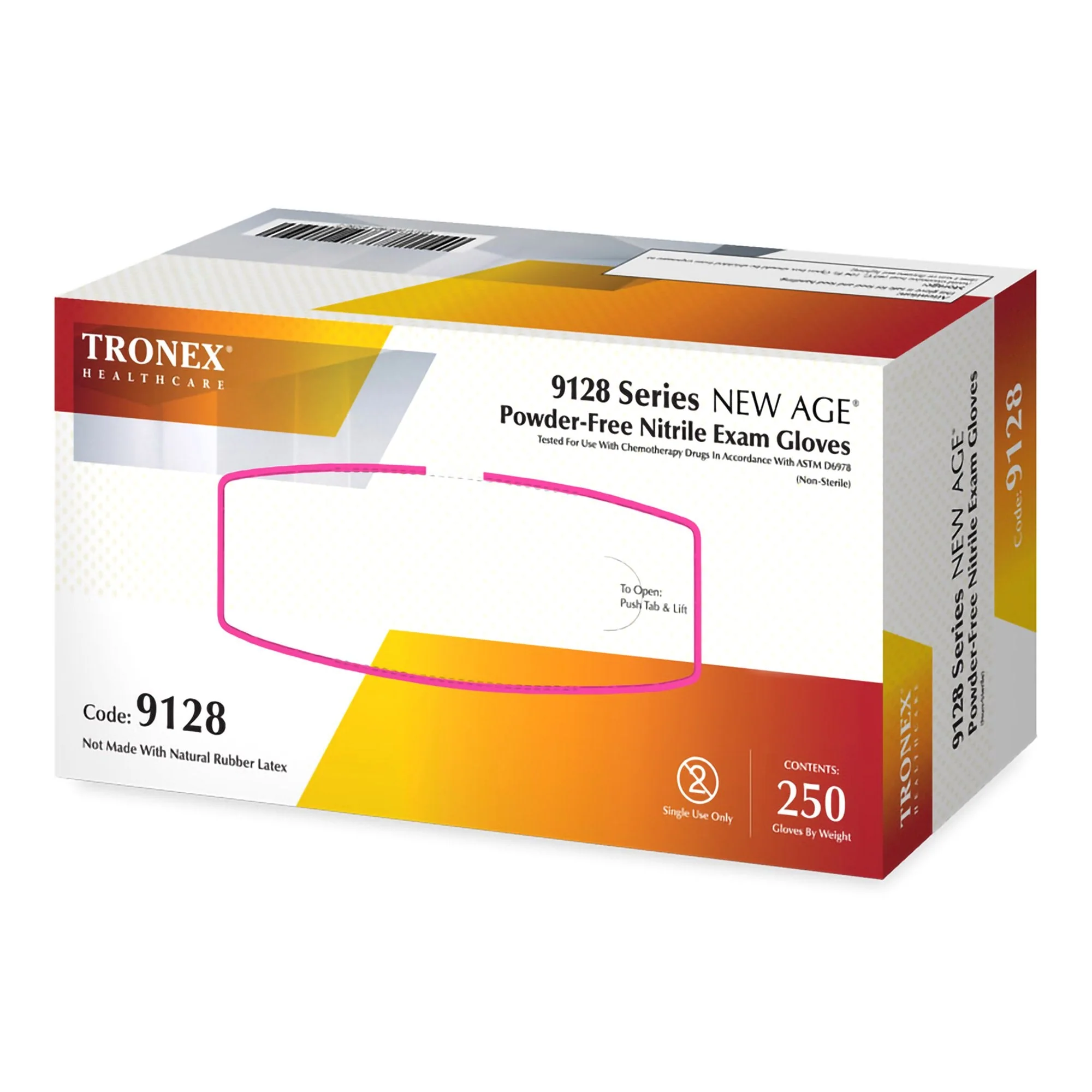 Tronex International Inc New Age 9128 Series Nitrile Exam Glove, Large, Violet-Blue (2500/CS)