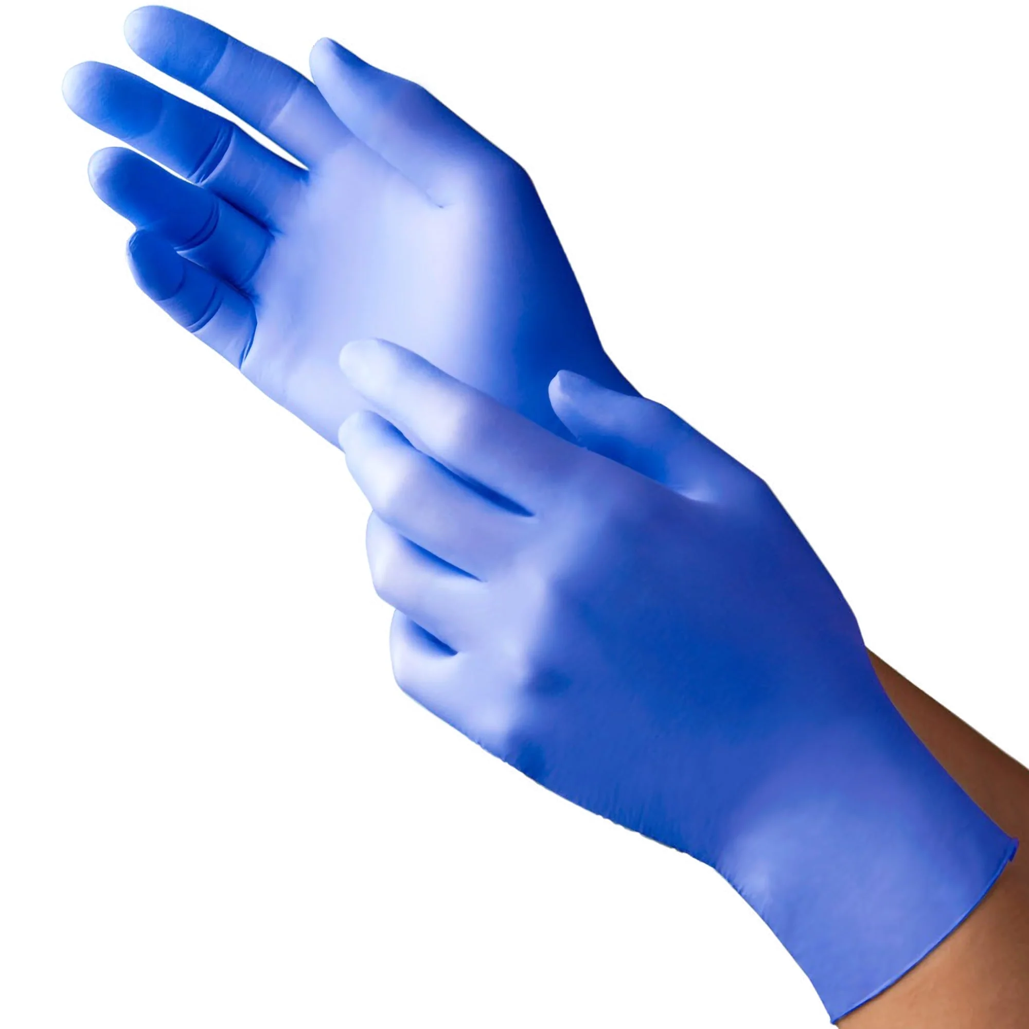 Tronex International Inc New Age 9128 Series Nitrile Exam Glove, Medium, Violet-Blue (2500/CS) - Image 2