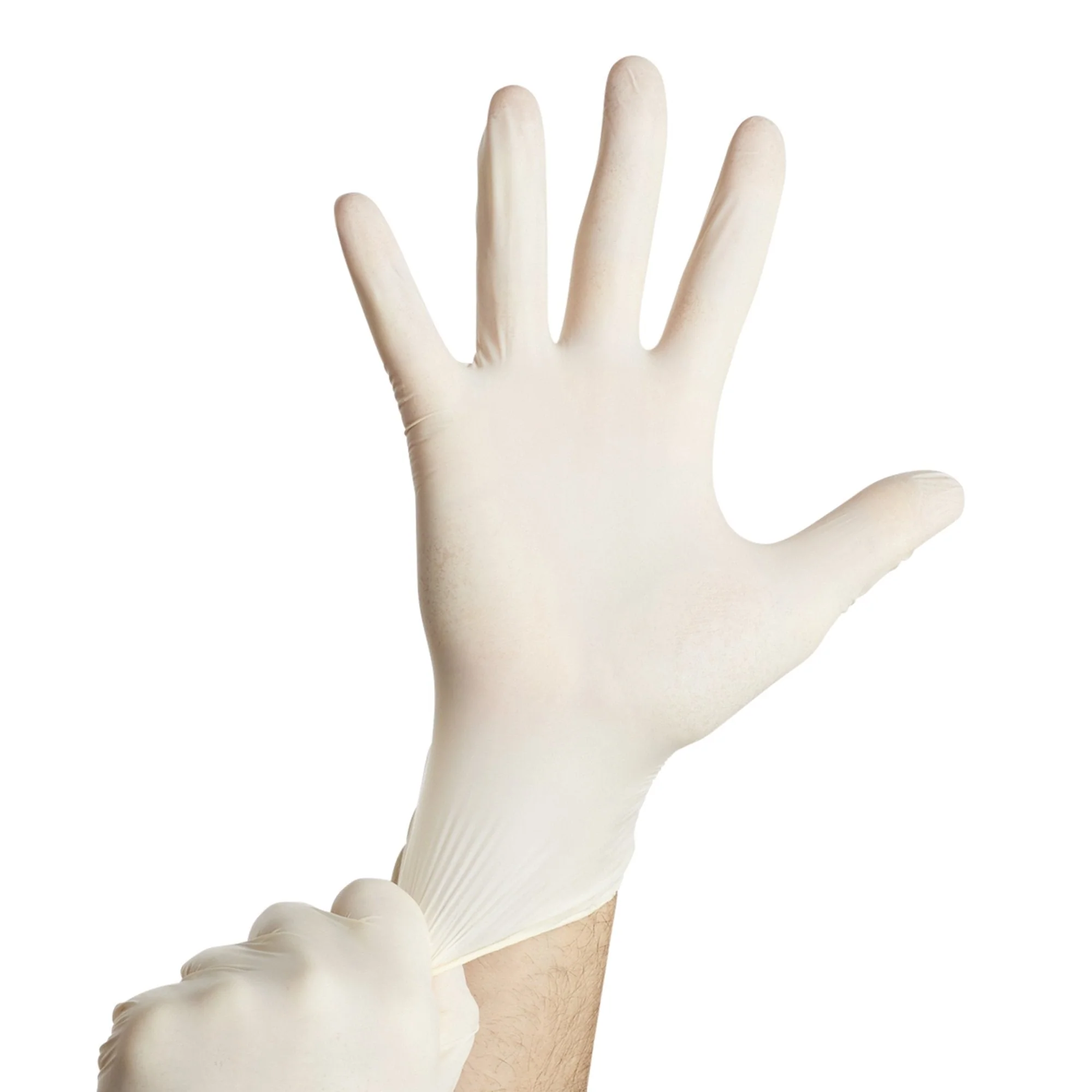 McKesson Brand Trilon 2000 PF with MC3 Stretch Vinyl Exam Glove, Medium, Ivory (1000/CS) - Image 4