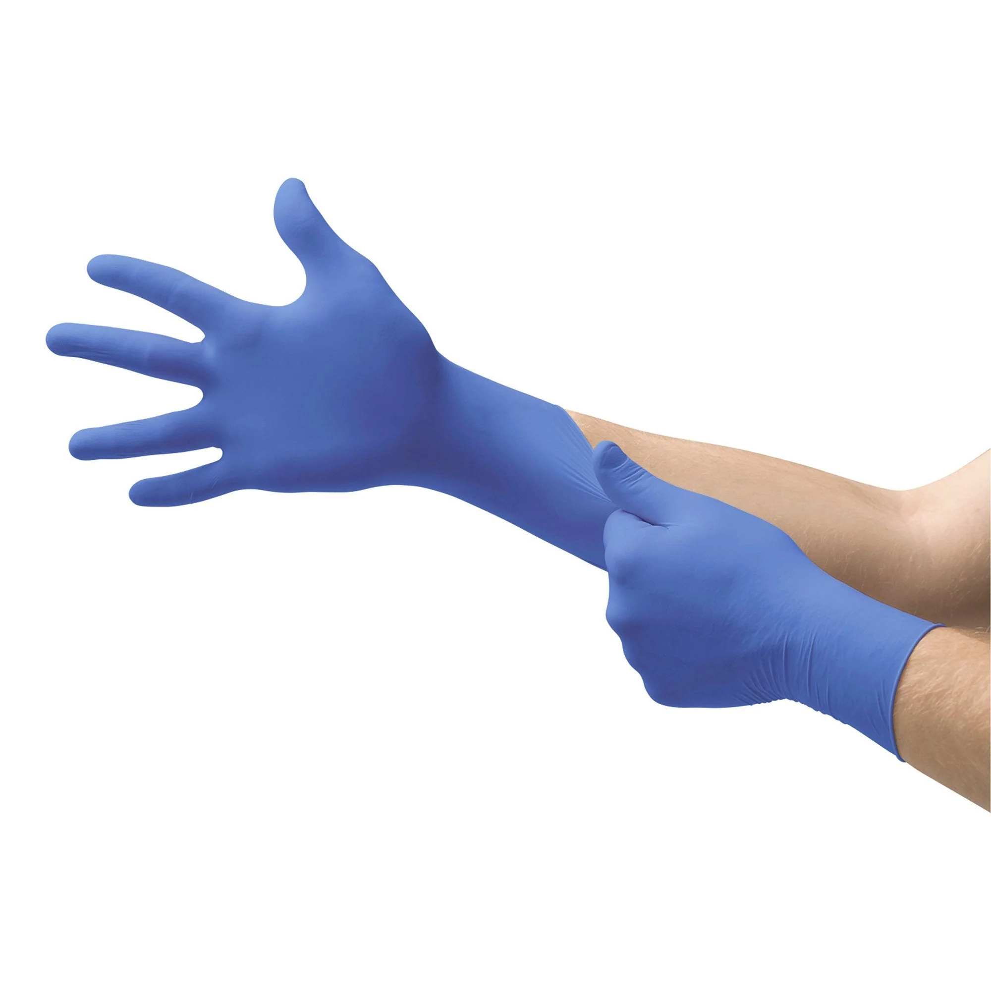 Microflex Medical Ultraform Nitrile Exam Glove, Medium, Blue (3000/CS) - Image 2