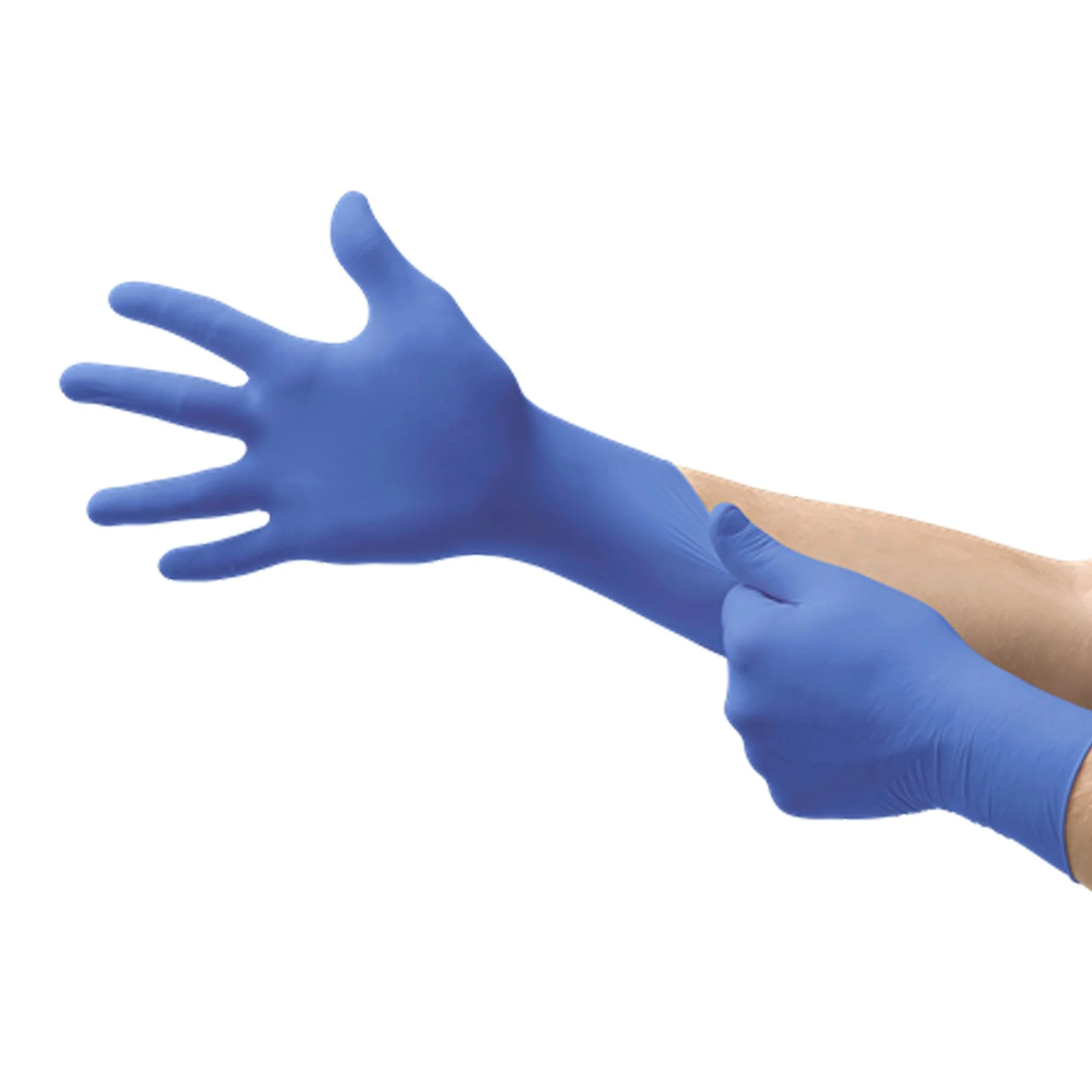 Microflex Medical Ultraform Nitrile Exam Glove, Small / Medium, Blue (3000/CS) - Image 2