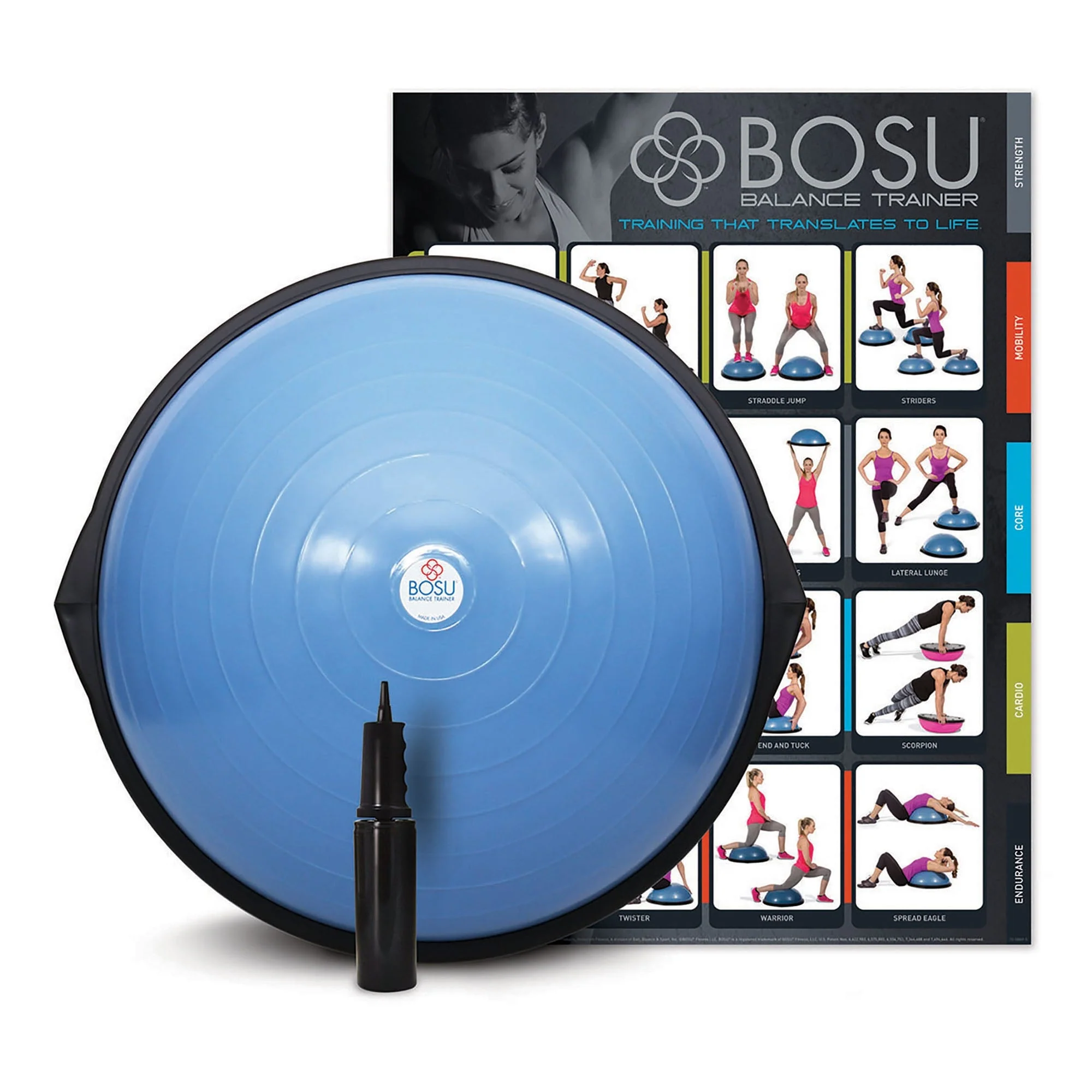 Fabrication Enterprises Bosu Home Balance Exerciser, 25 Inch Diameter