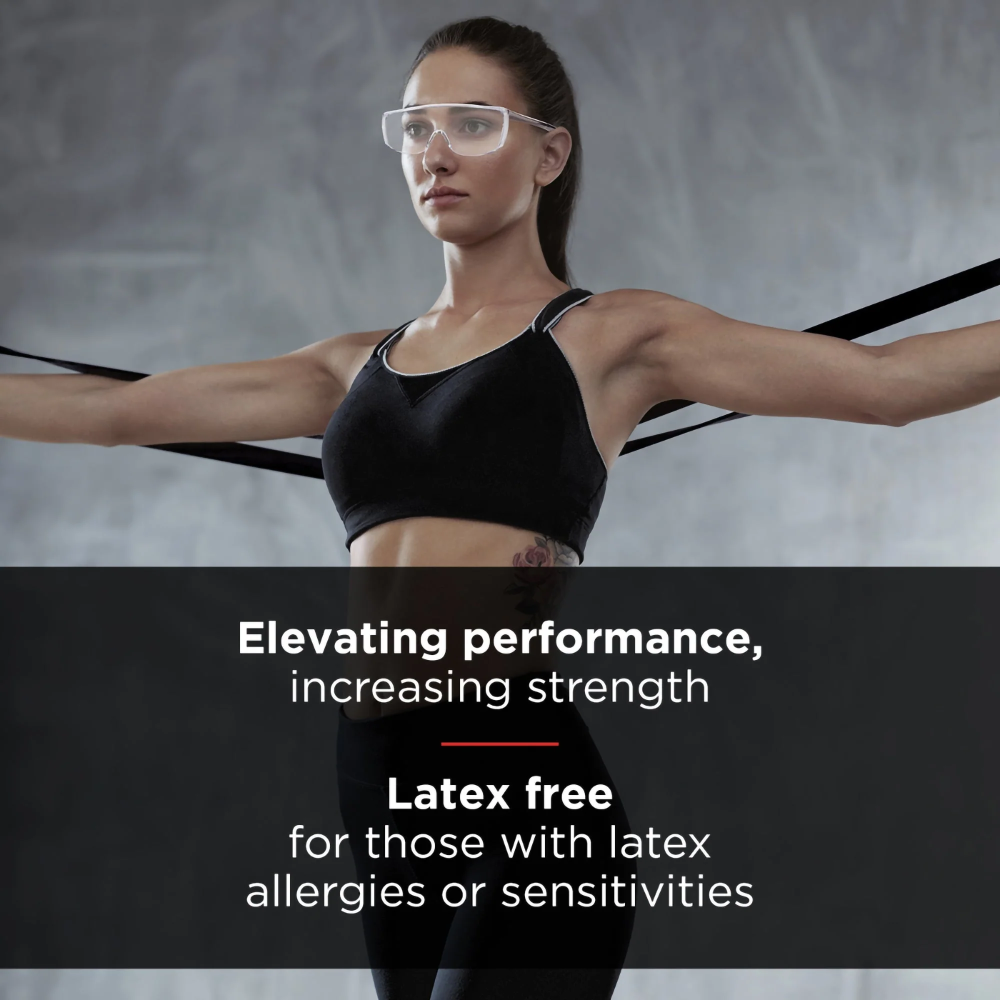 Performance Health TheraBand Exercise Resistance Band, Black, 6 Inch x 25 Yard, X-Heavy Resistance - Image 2