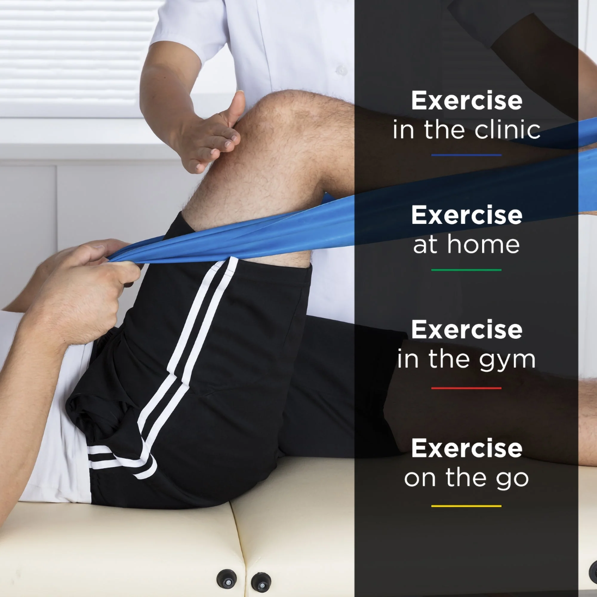 Performance Health TheraBand Exercise Resistance Band, Blue, 6 Inch x 25 Yard, X-Heavy Resistance - Image 4