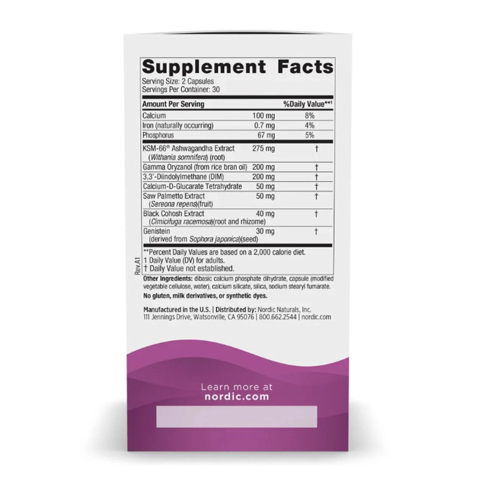 Nordic Naturals Inc Nordic Naturals Menopause Support Calcium Dietary Supplement (12/CS) - Image 4