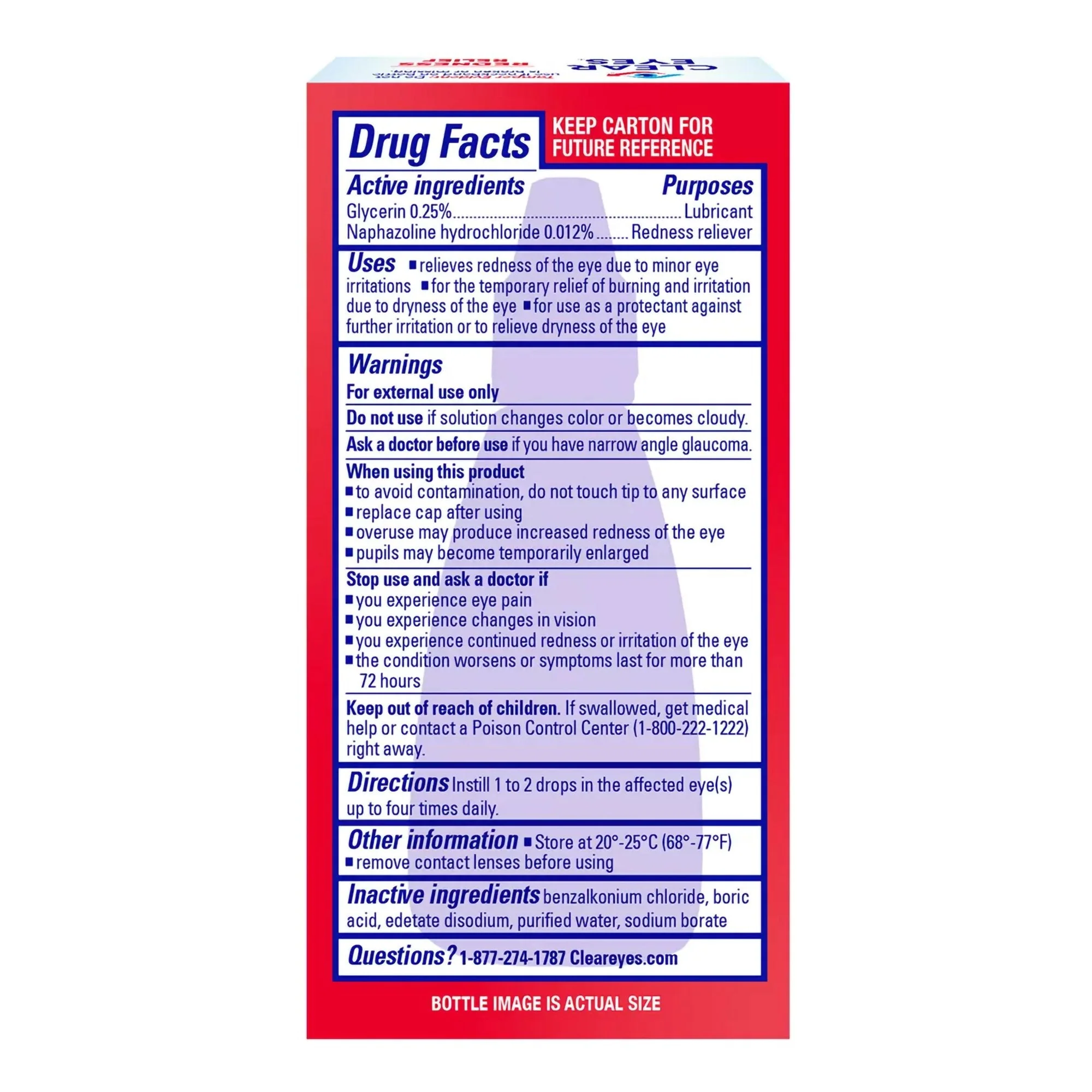 Prestige Medical Clear Eyes Redness Relief Eye Drops - Image 3
