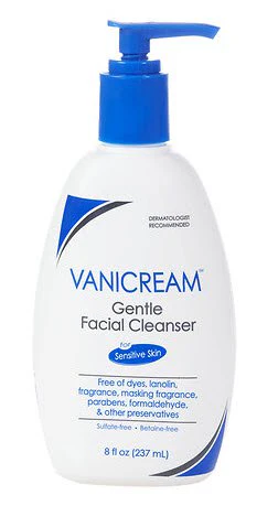 Pharmaceutical Specialties Vanicream Gentle Facial Cleanser for Sensitive Skin, Unscented, 8-ounce Bottle